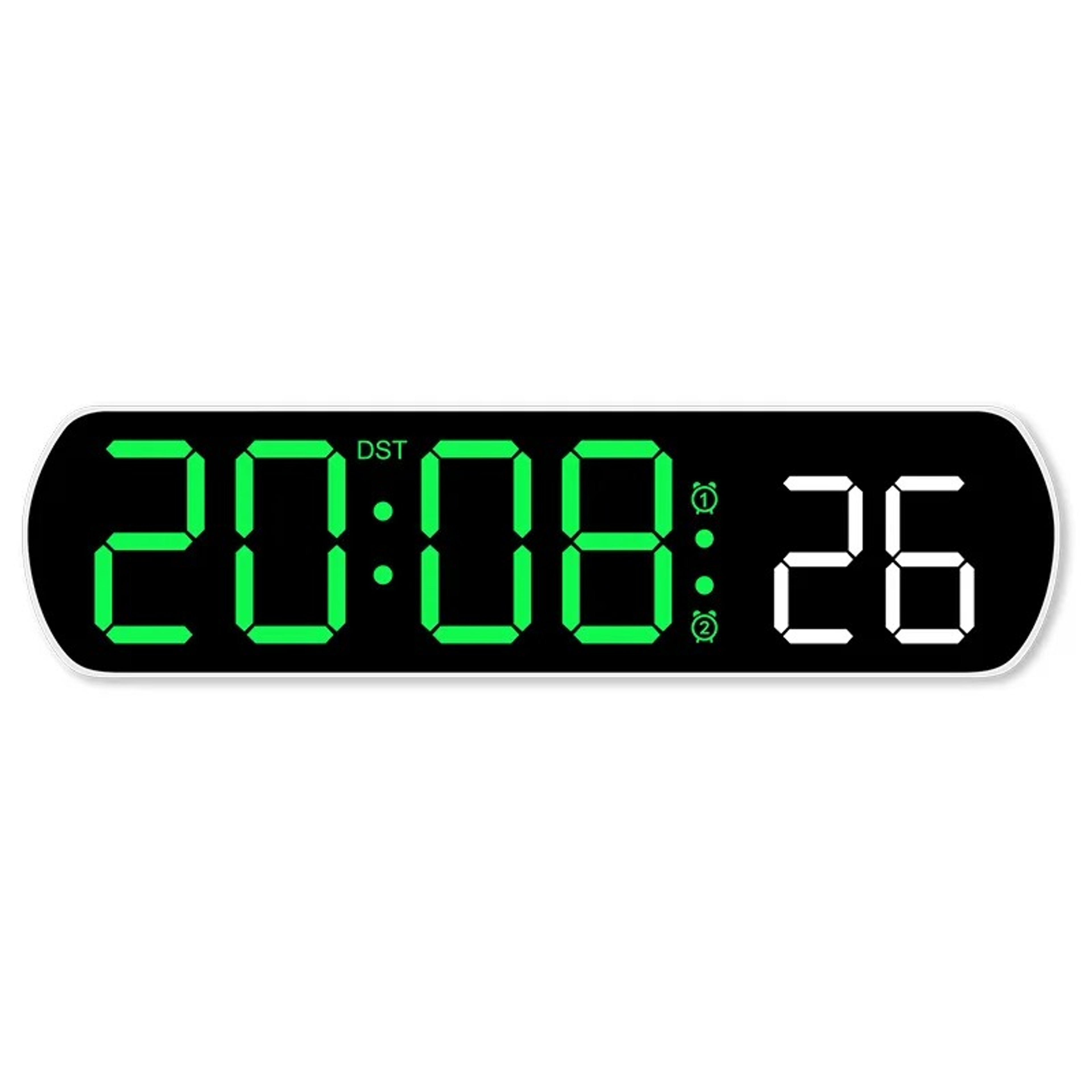 Voice Activated Digital Alarm Clock With LED Display Temperature Date And Night Mode 3