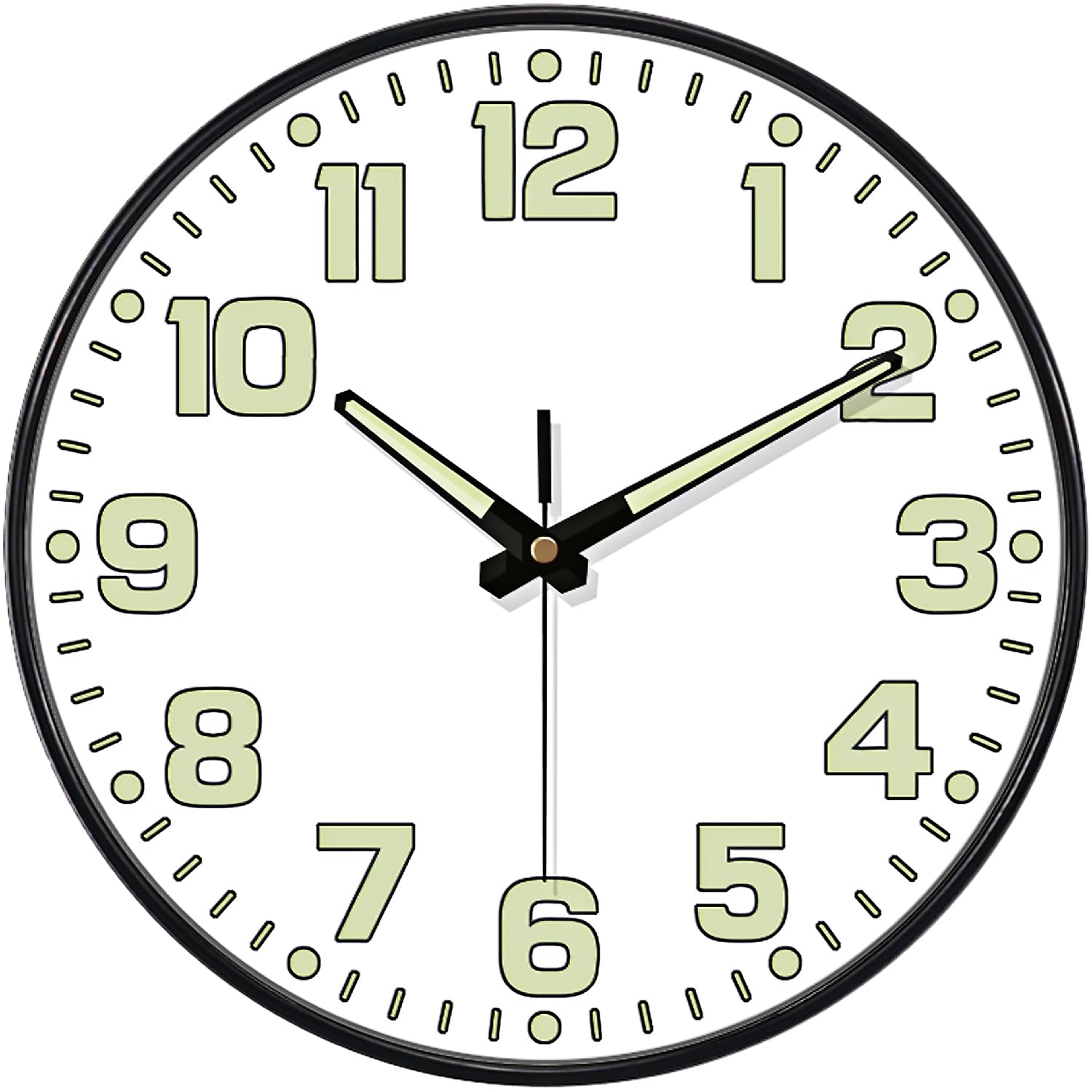Luminous Wall Clock Light Digital Quartz Silent Wall Clock For Bedroom Living Room Study 1