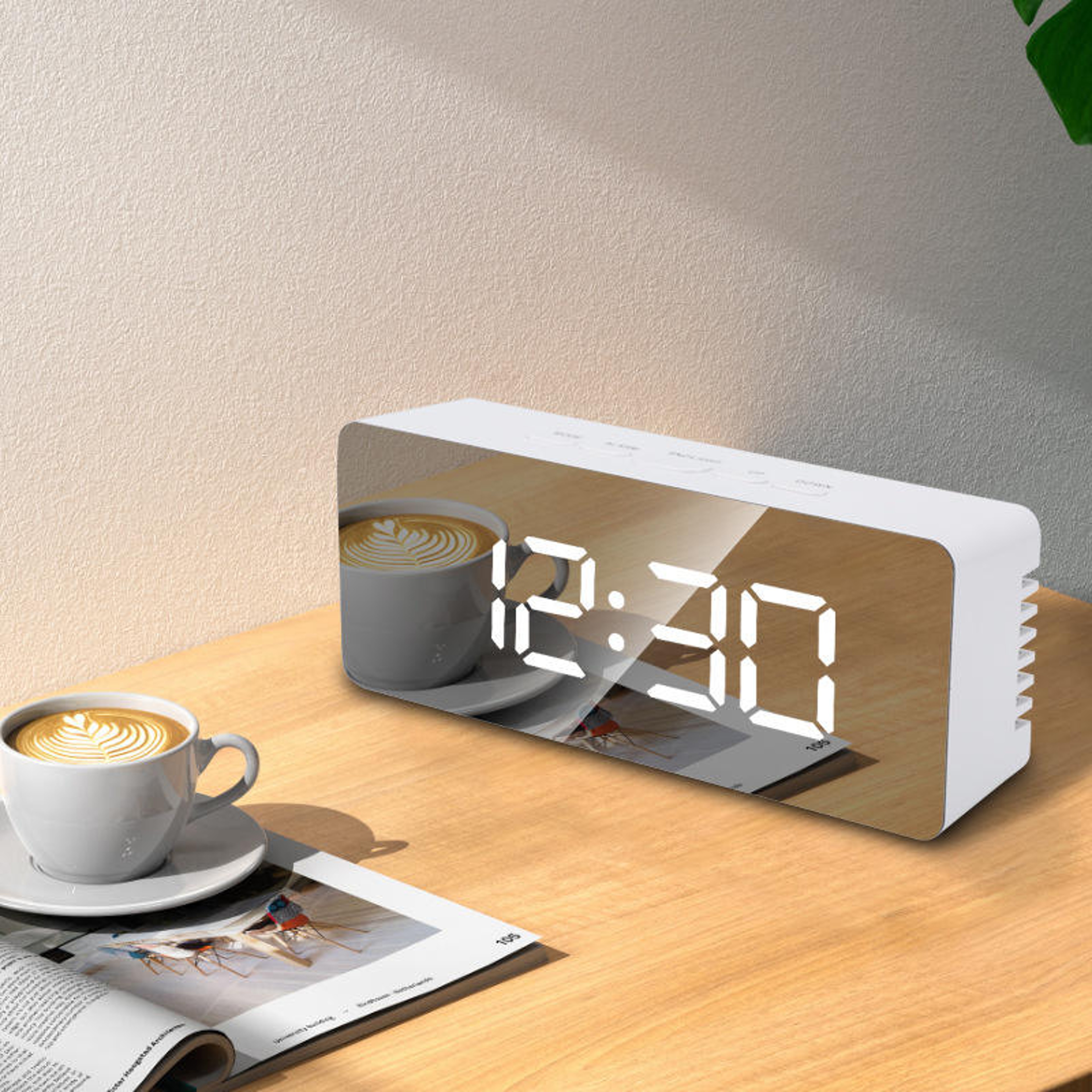 LED Digital Alarm Clock Temperature Display Bedroom Desk Clock For Kids Teens Office 5
