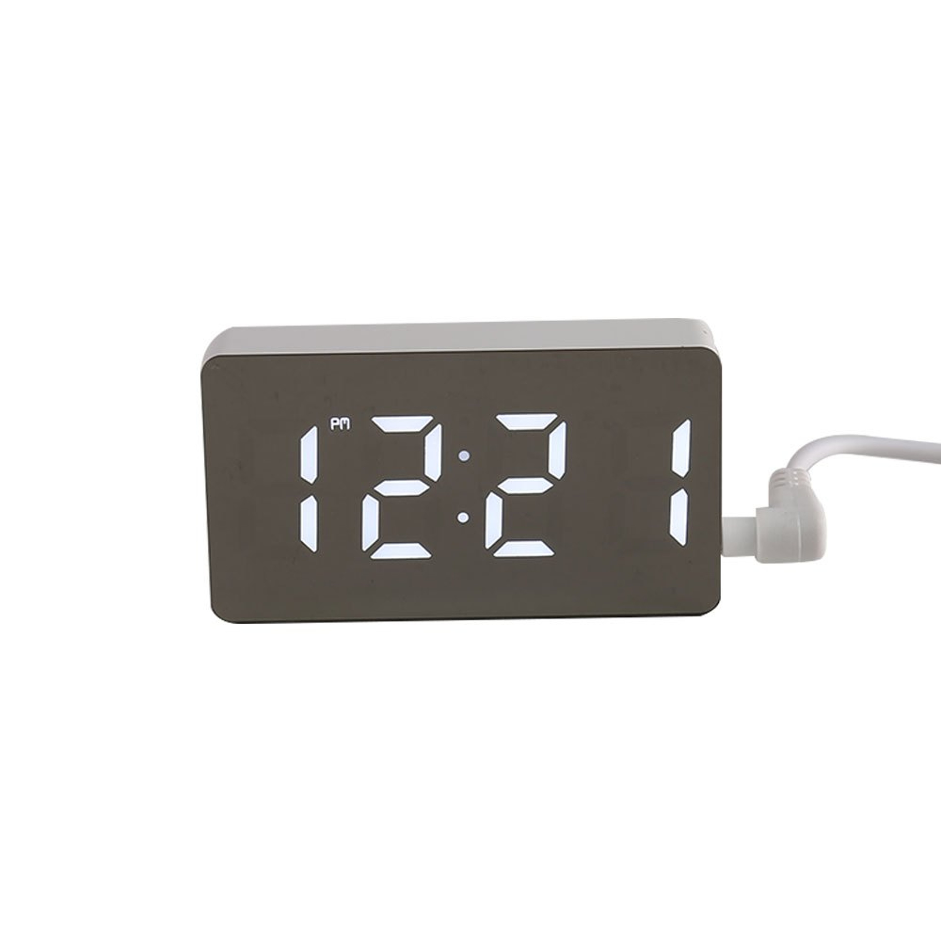 LED Mirror Clock Digital Alarm Clock Smart Bedroom Desk Clock Home Decor 1
