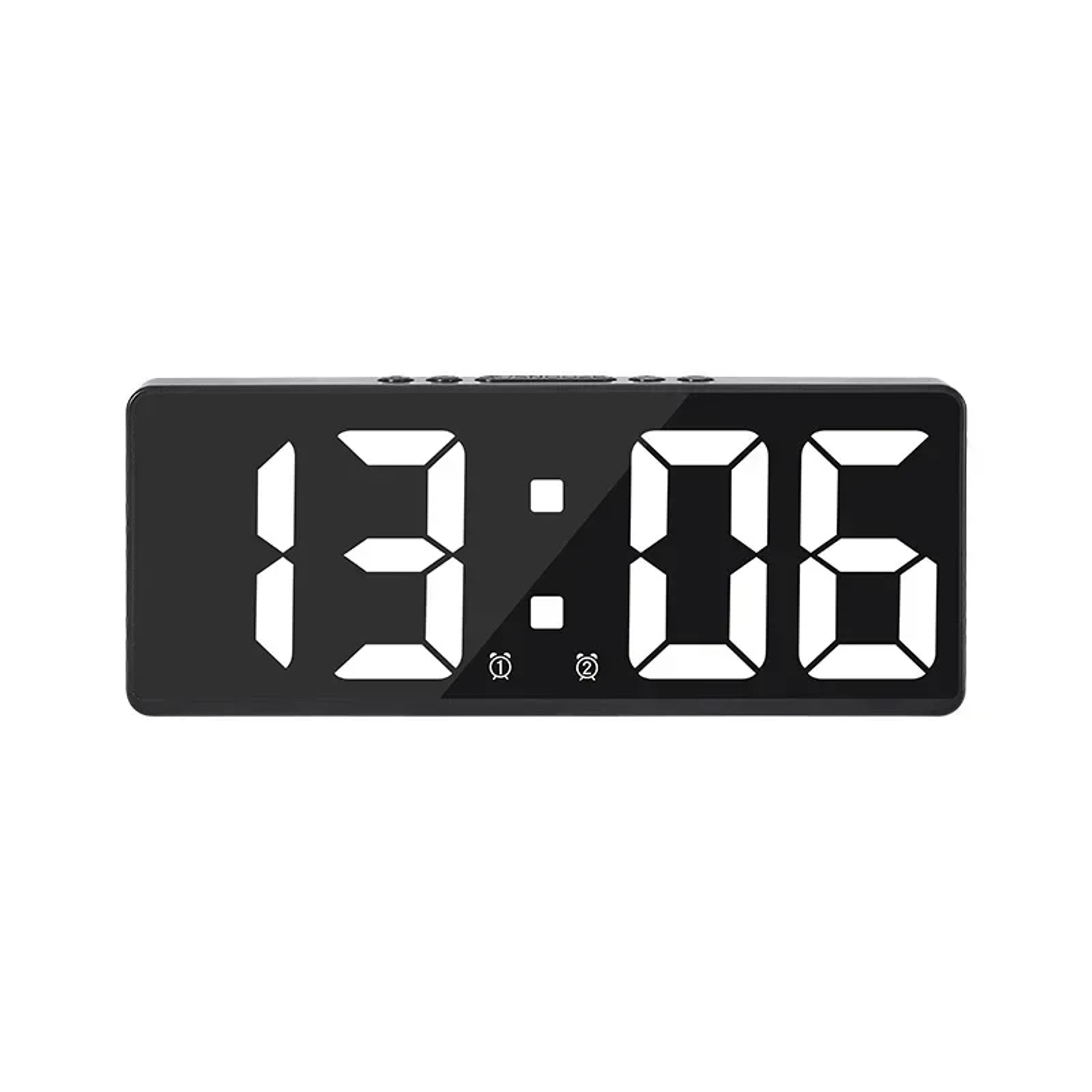 Digital Alarm Clock Voice Control LED Display Table Clock With Snooze And Night Mode 1