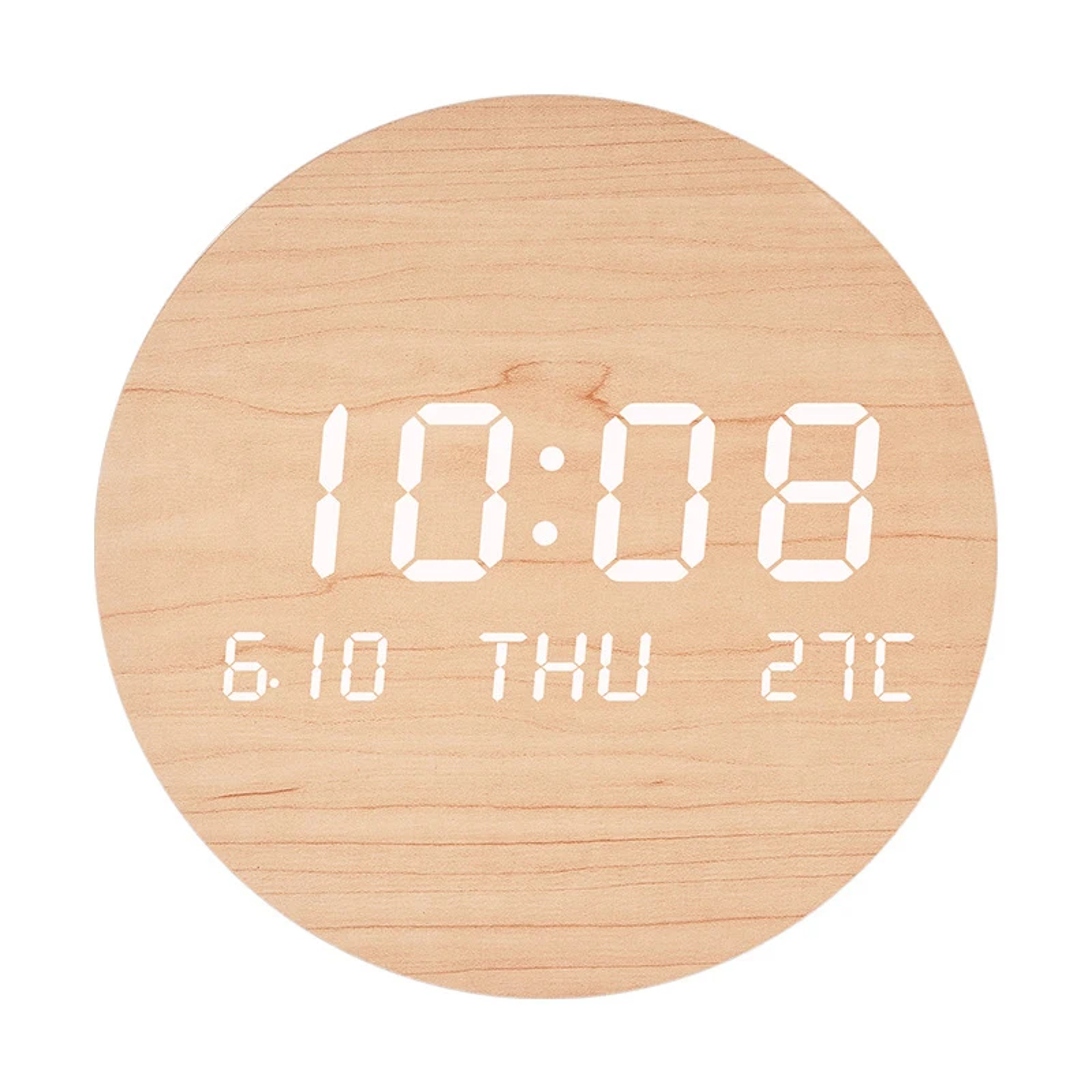 LED Digital Wall Clock Temperature Display Smart Modern Wall Clock For Home Bedroom 7