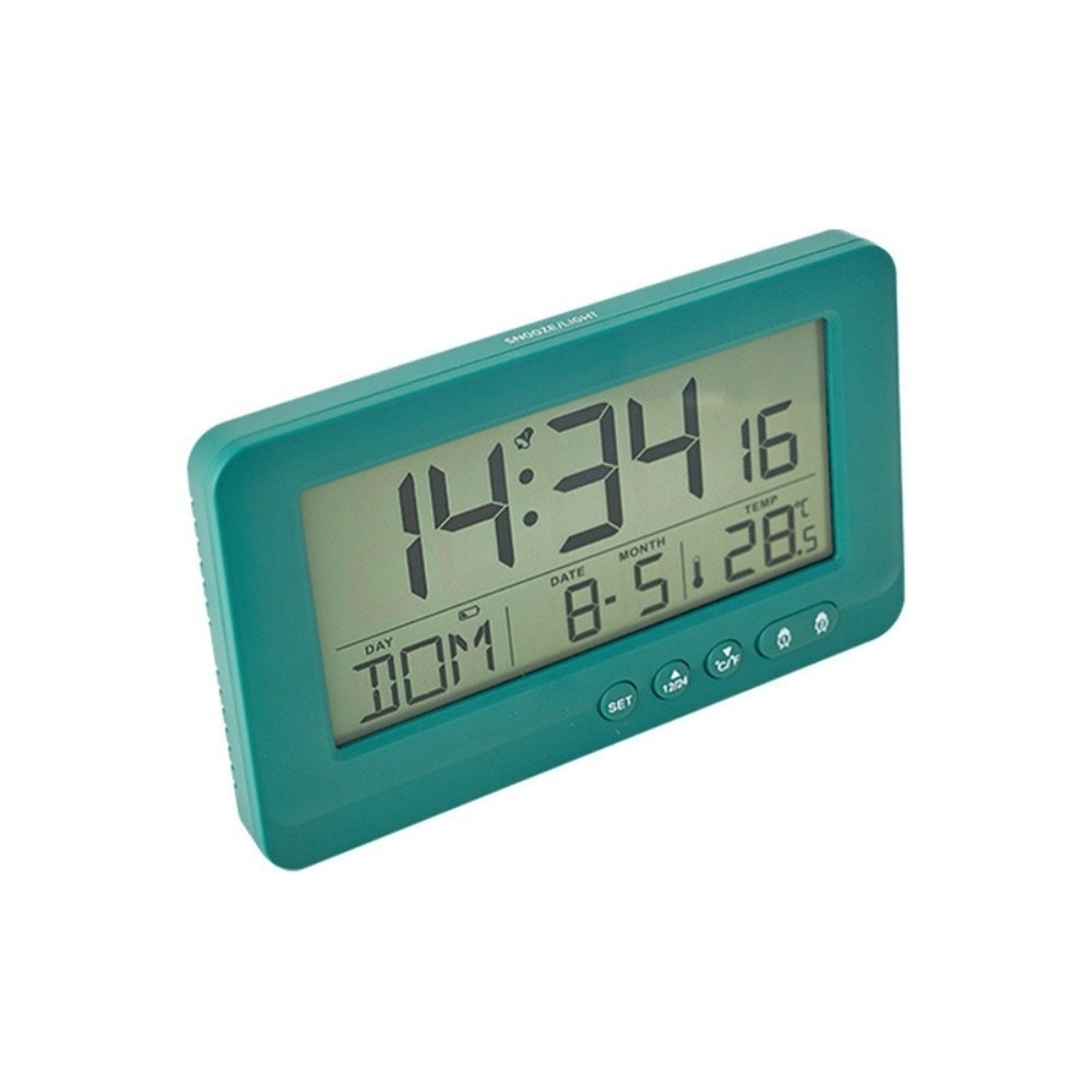 Digital Alarm Clock LCD Display Temperature Display Bedside Clock 4