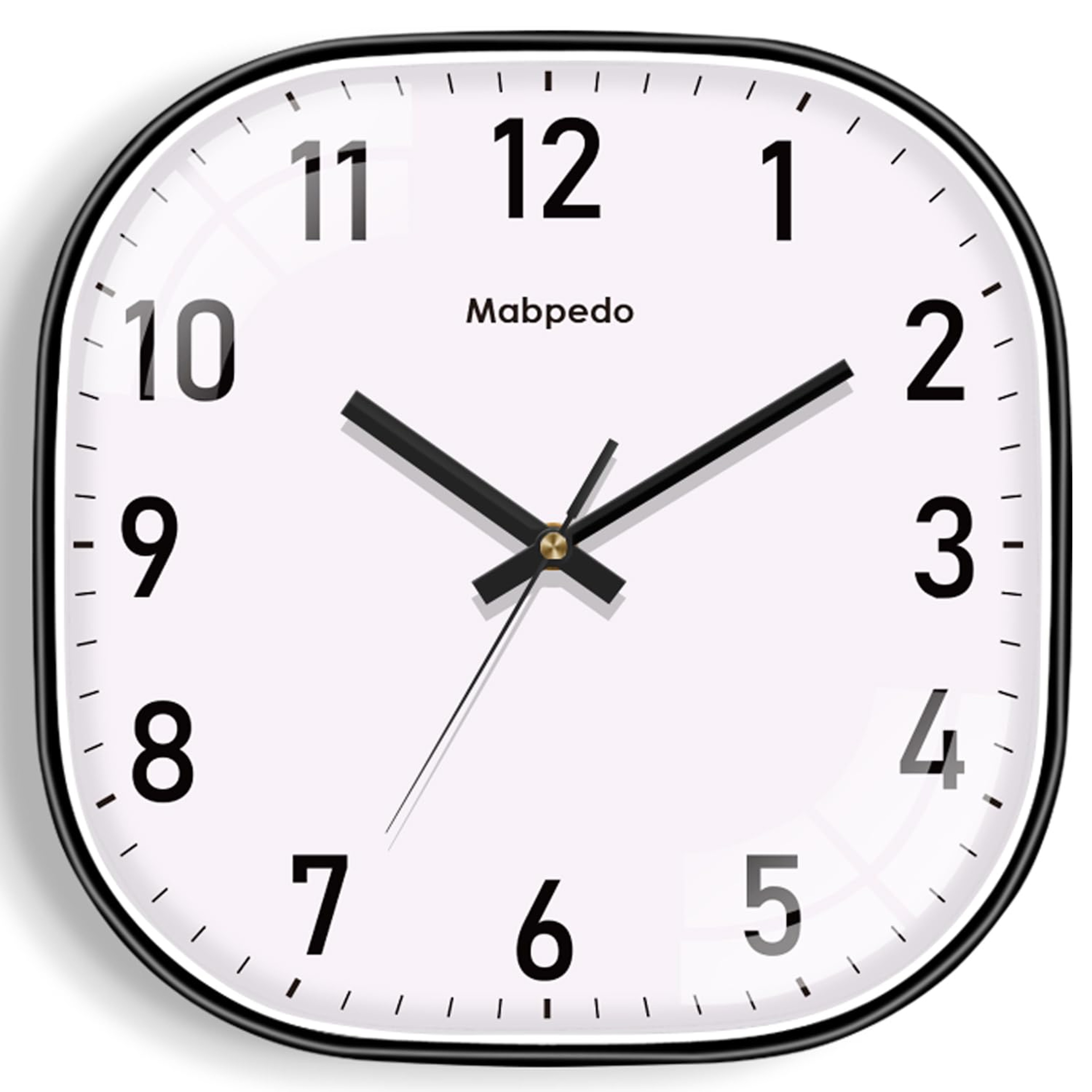 Modern Square Quartz Wall Clock With Elegant Beige Dial Silent Wall Clock For Home Office Decor 2