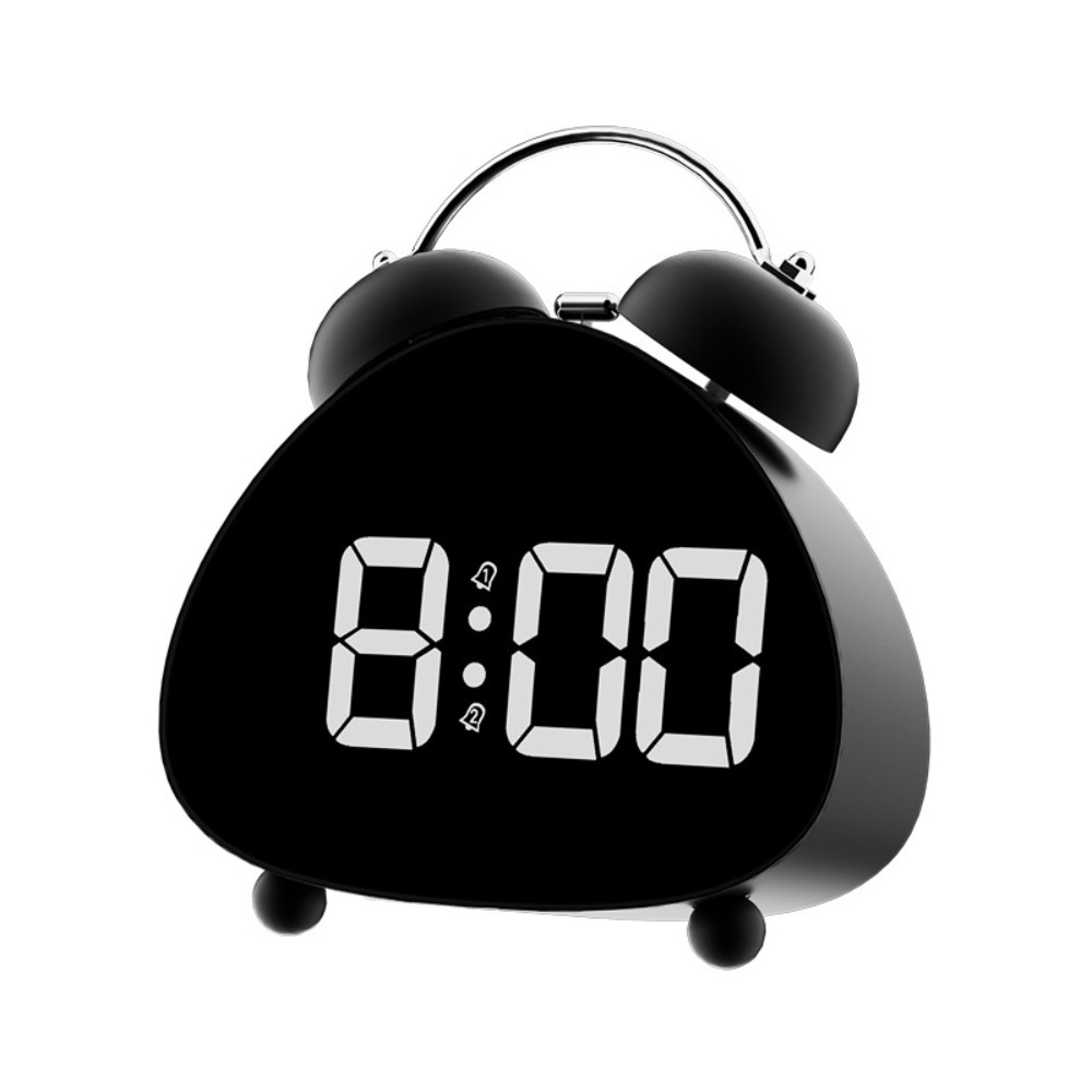 Vintage LED Alarm Clock Digital Alarm Clock With Loud Alarm And LED Display For Bedroom Tabletop 2