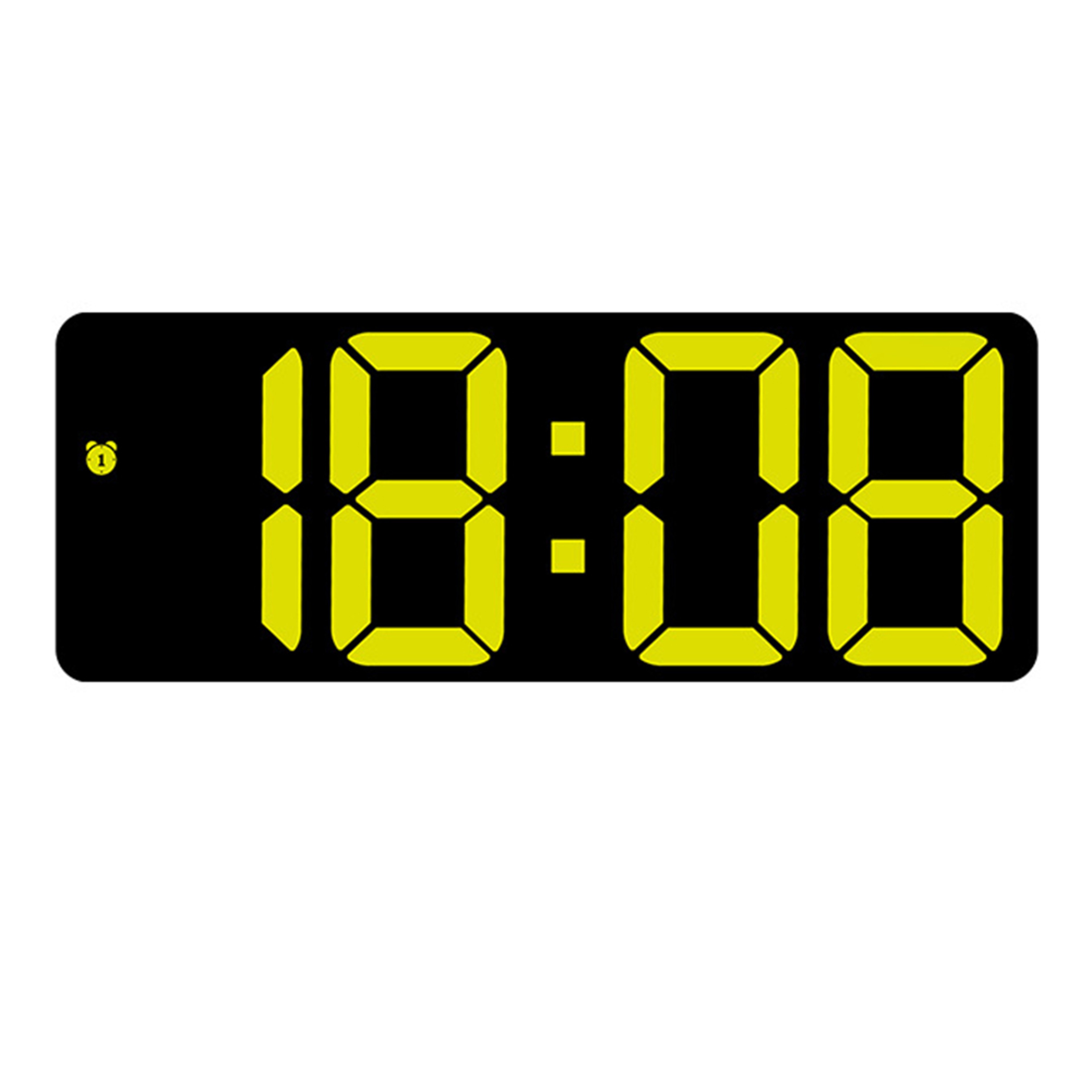 Large Color Display Digital Alarm Clock With Voice Control LED Desk Clock Calendar Temperature Disp 7