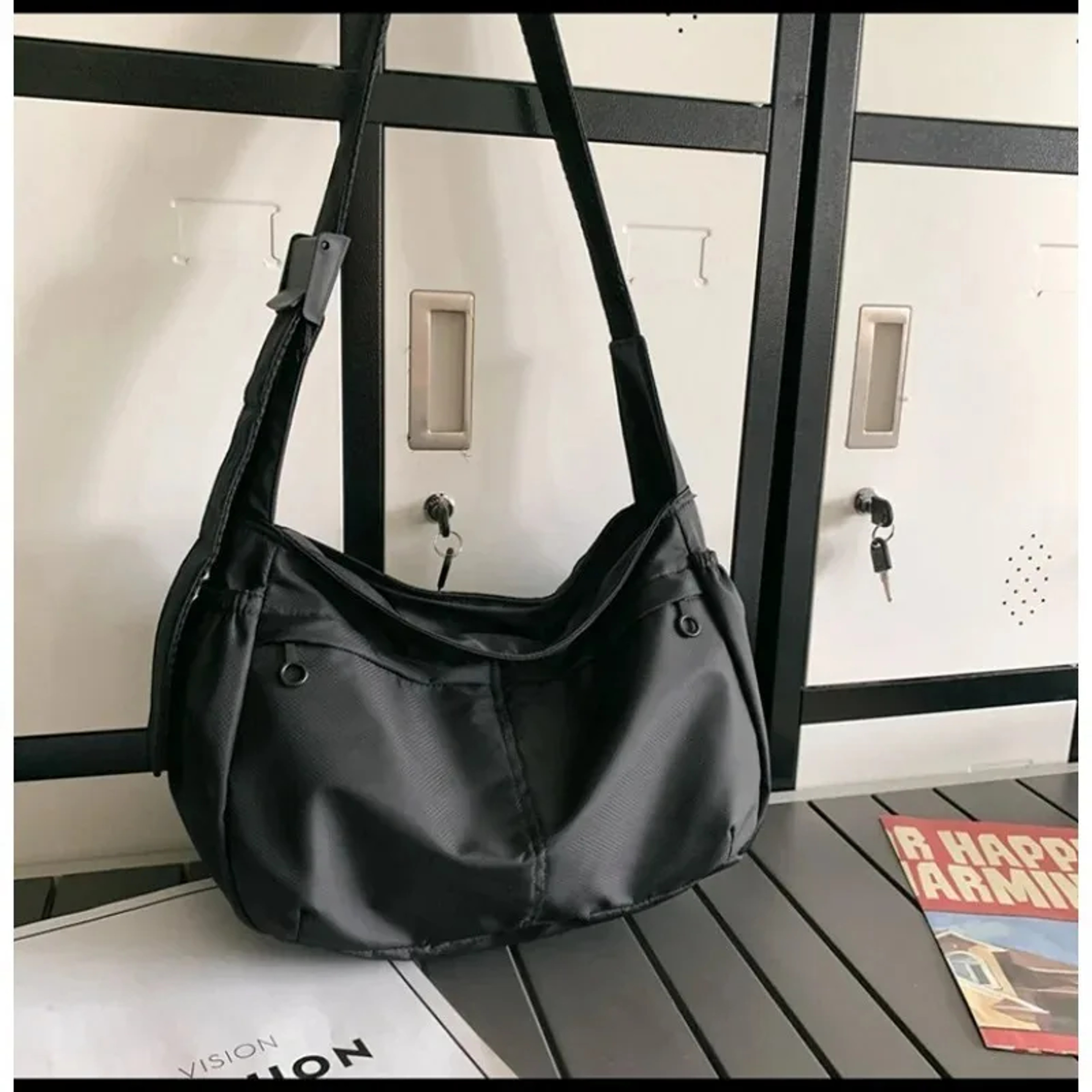 Tote Bag Large Capacity Nylon Crossbody Shoulder Bag Lightweight Everyday Travel Gym Tote 0