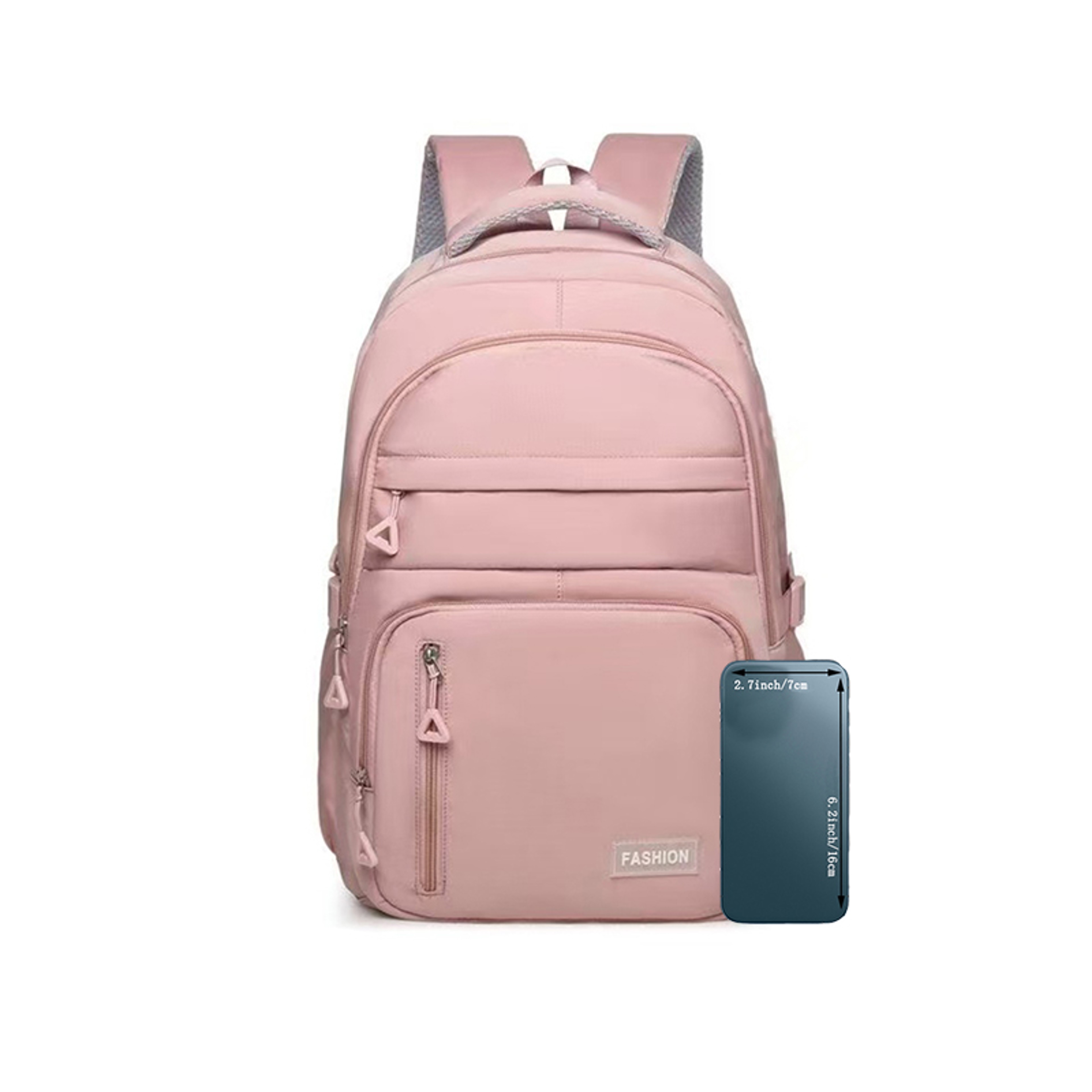 Minimalist Student Backpack Lightweight Travel Backpack With Multi Pocket Zipper Storage For School 7