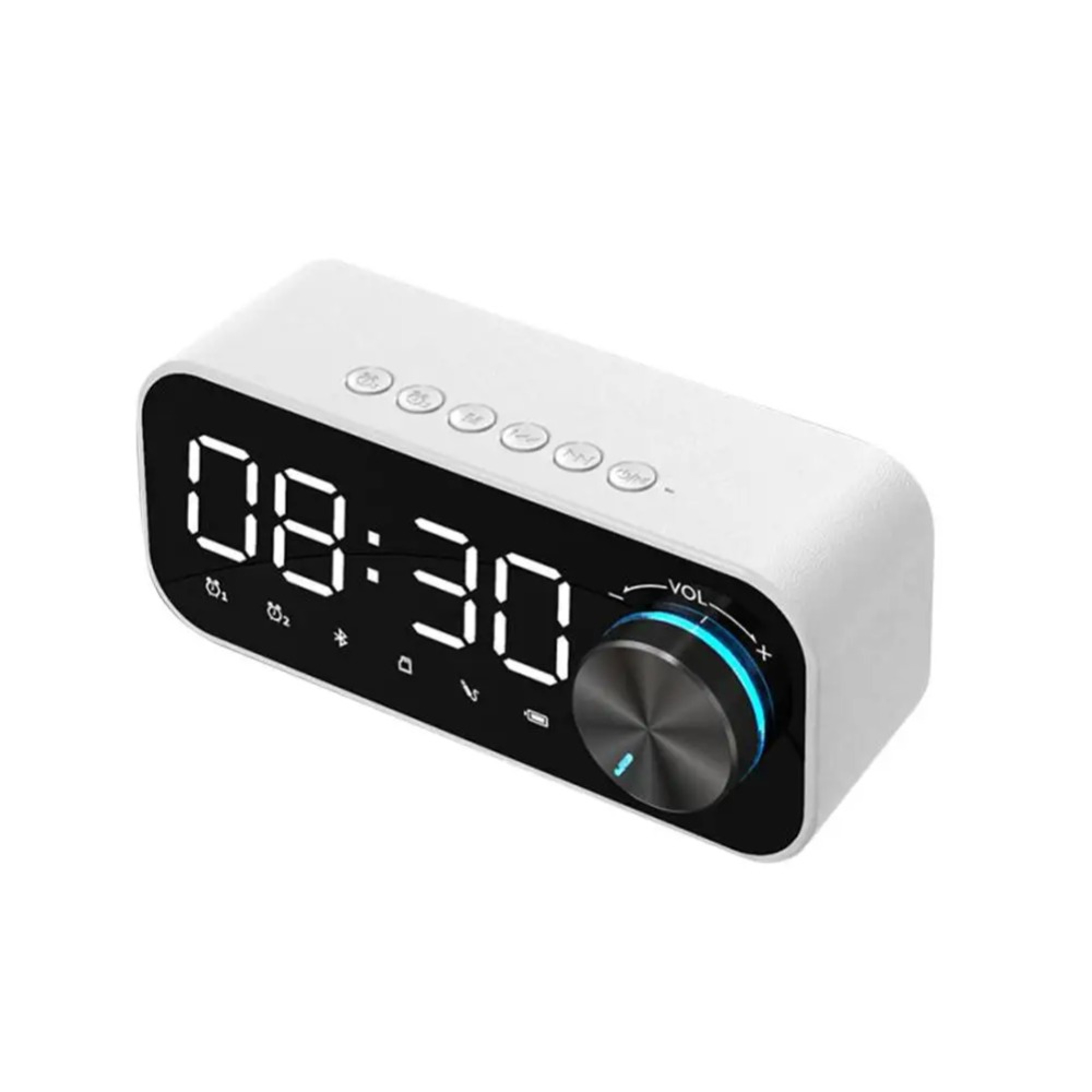 Bluetooth Speaker Alarm Clock With LED Display Mini Bluetooth Speaker Wireless Bedside Clock 1