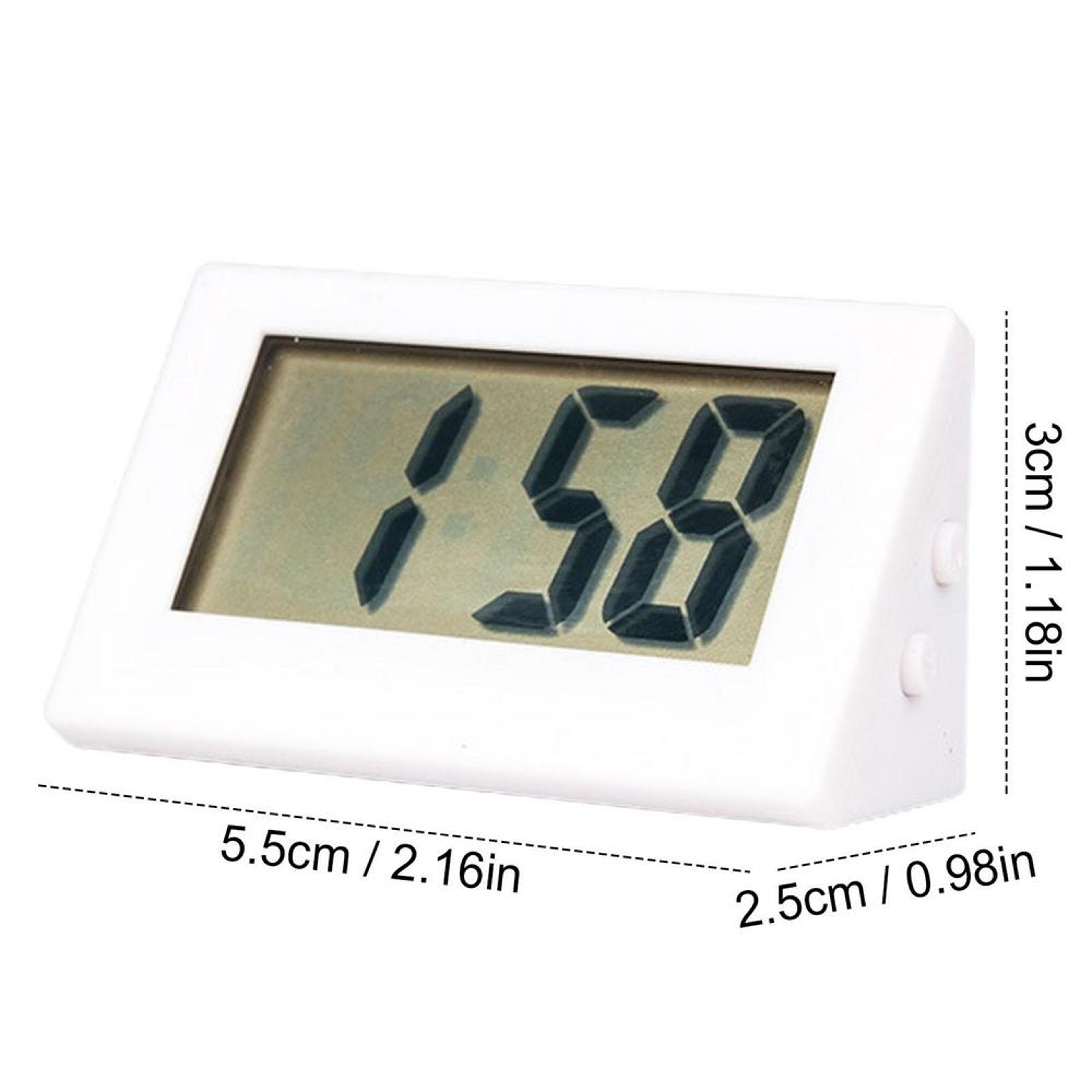 Silent Digital Alarm Clock USB And Battery Powered LCD Desk Clock With Temperature Date Display 2