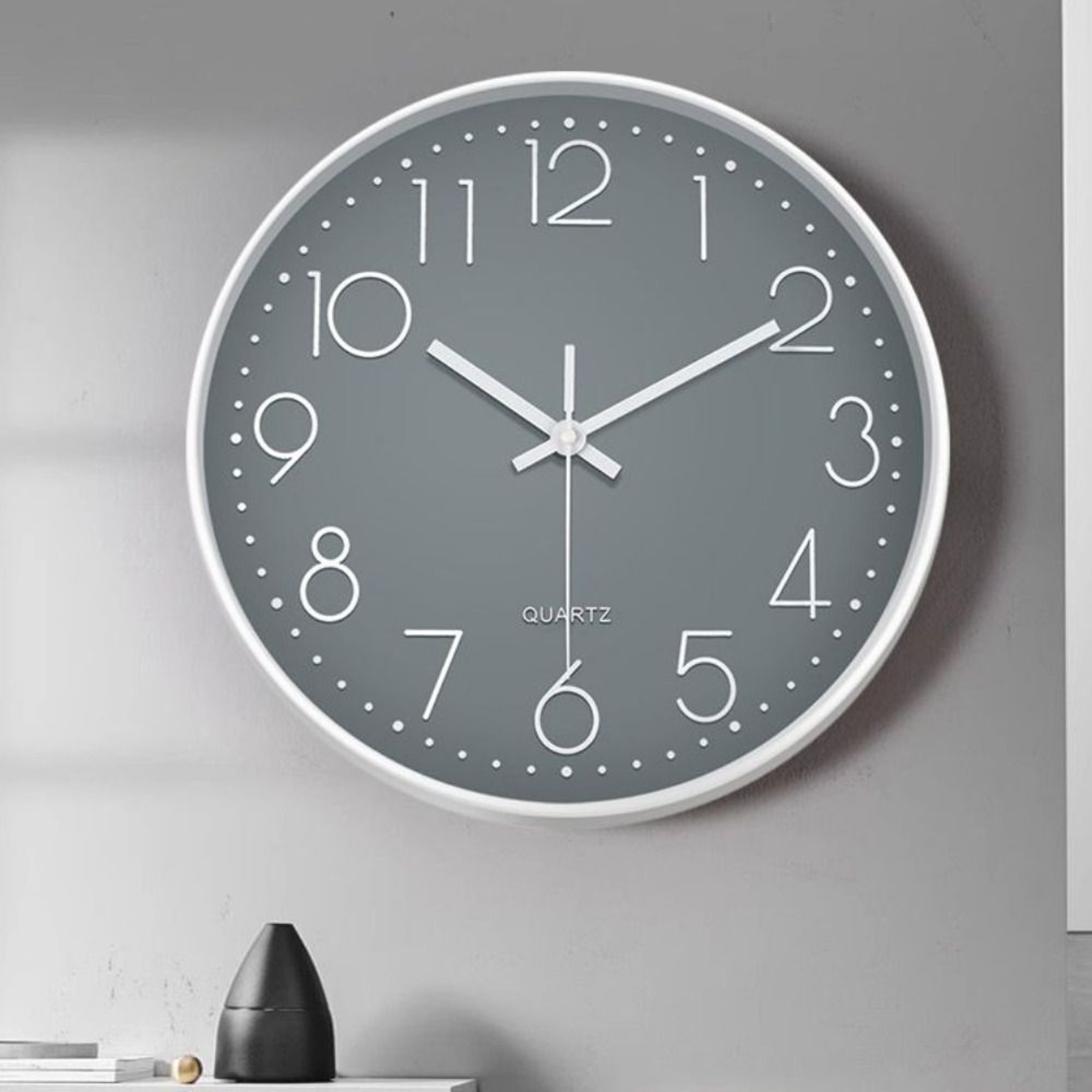 Silent Non Ticking Wall Clock 3D Digital Scale Design For Living Room Bedroom Decor 11
