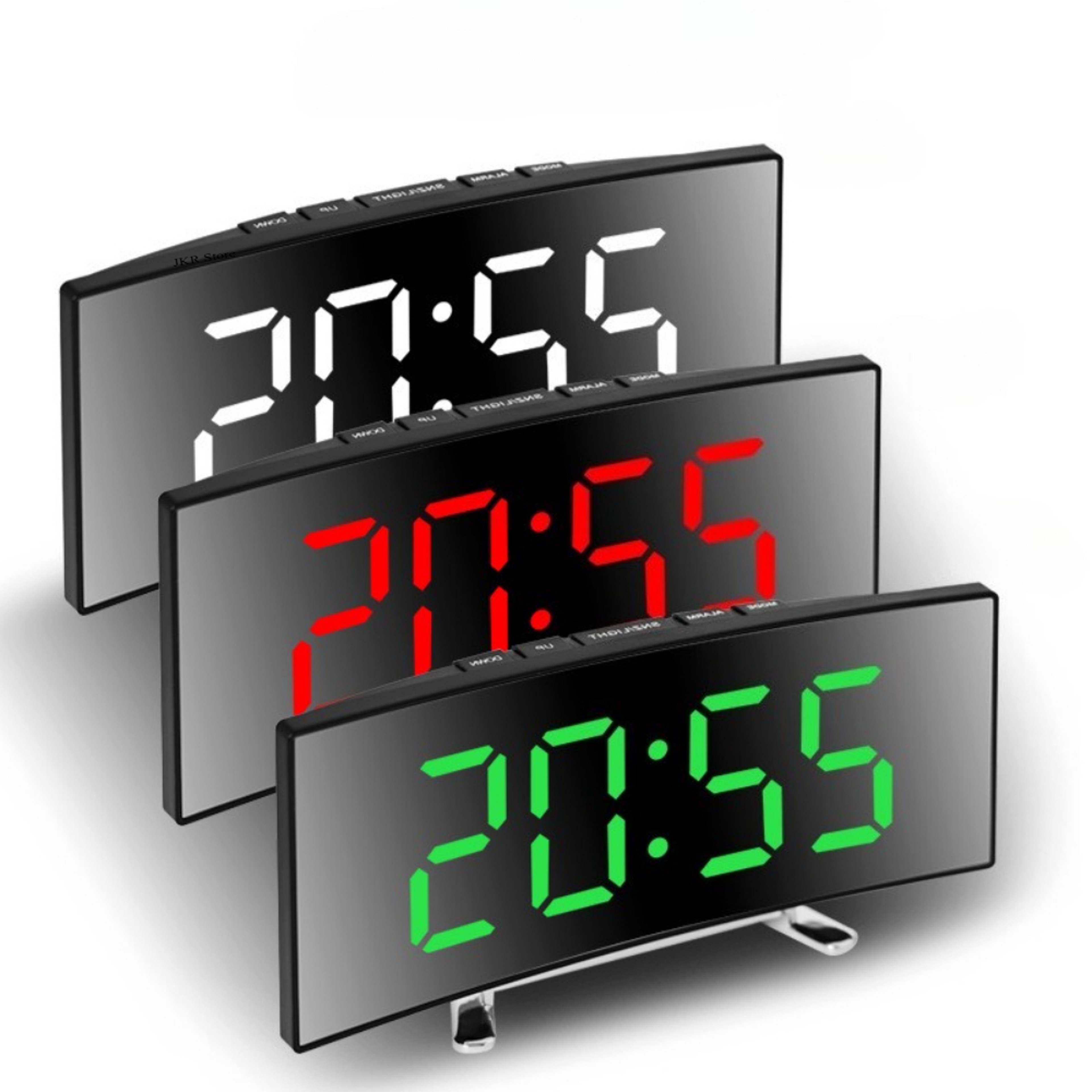 Smart LED Digital Alarm Clock For Bedroom Bedside Desk With Bright Display And Modern Home Decor 0