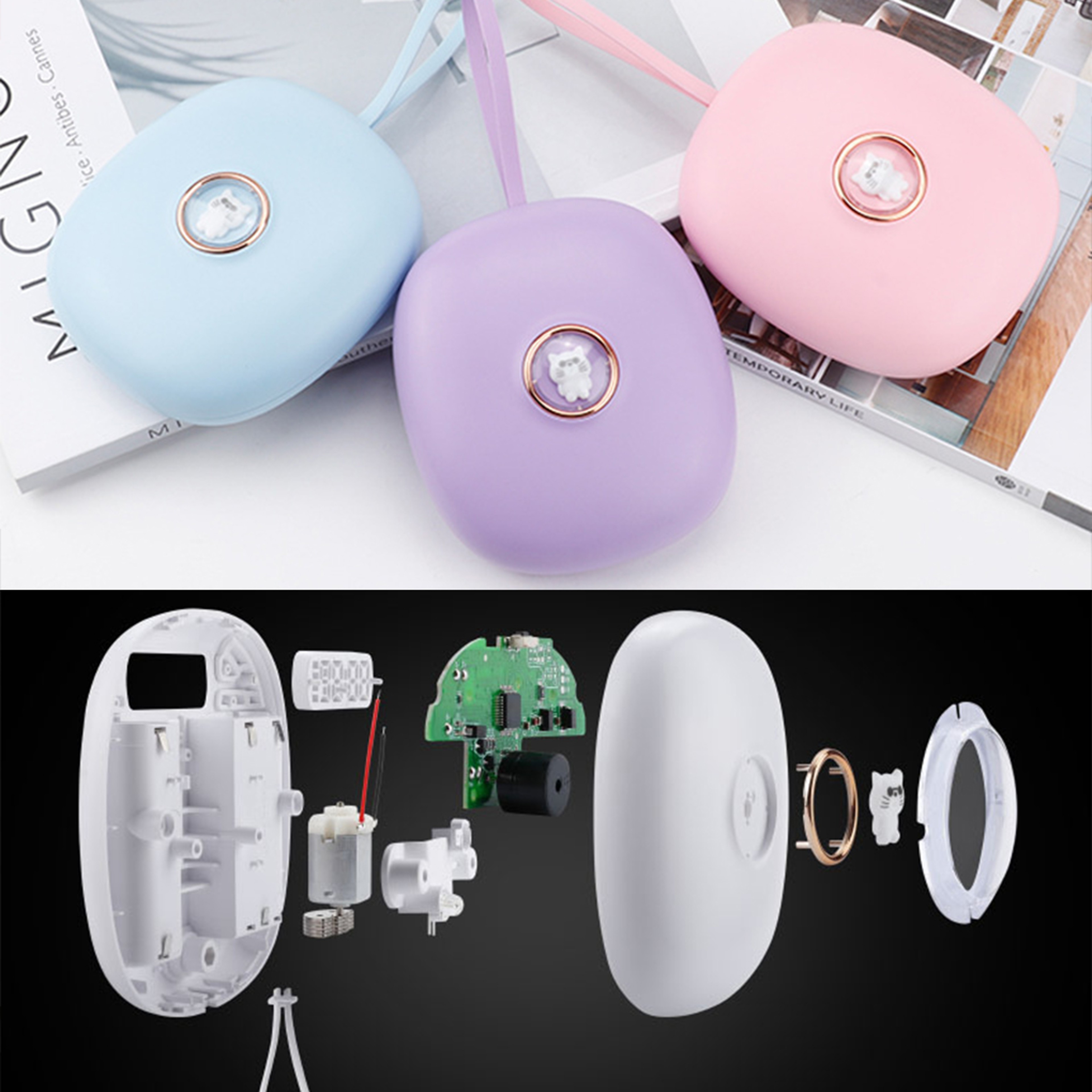 Vibration Alarm Clock Silent LED Digital Alarm Clock For Deep Sleepers And Travel 7