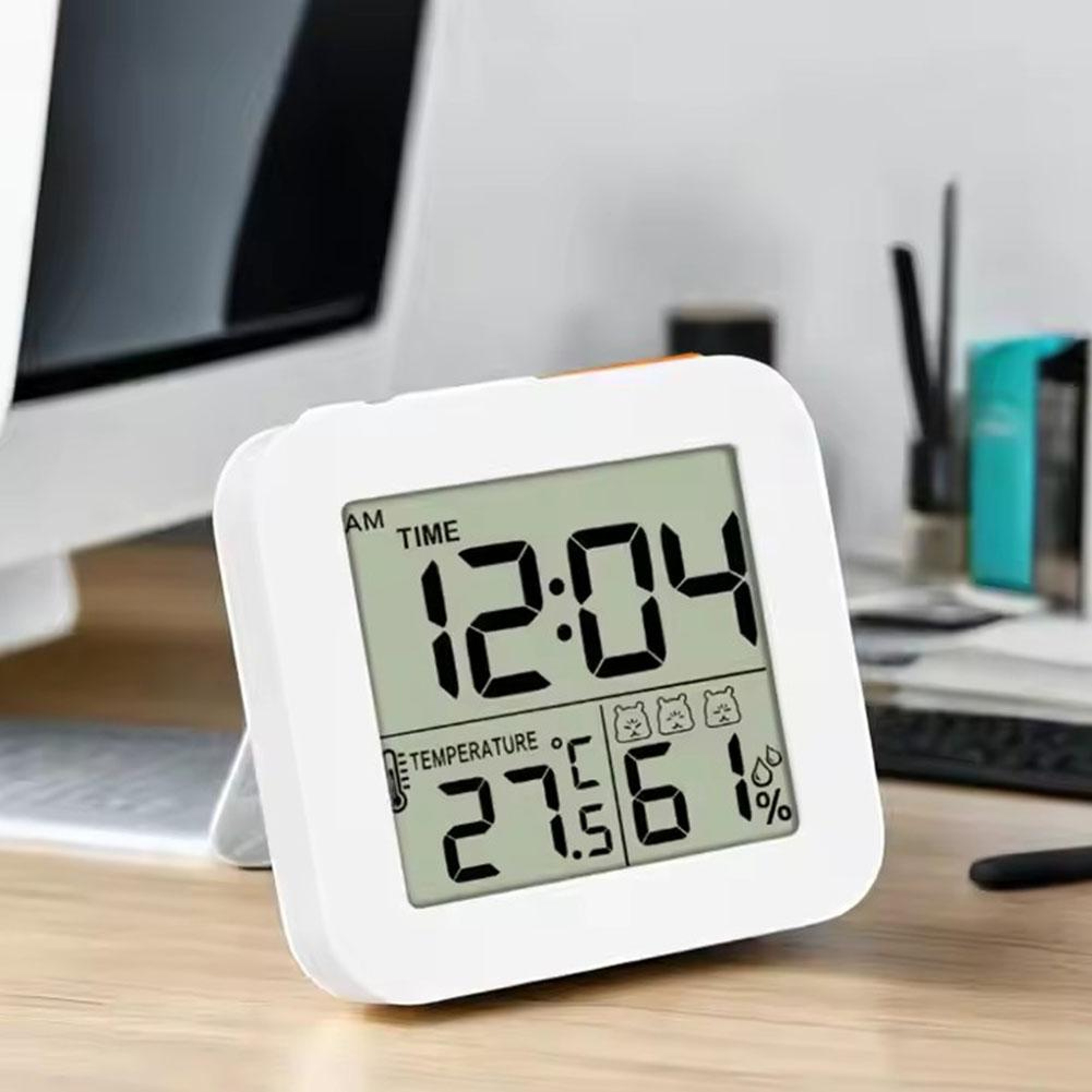 Shower Clock With Digital Bathroom Clock Display Shower Timer Temperature Humidity Monitor 0