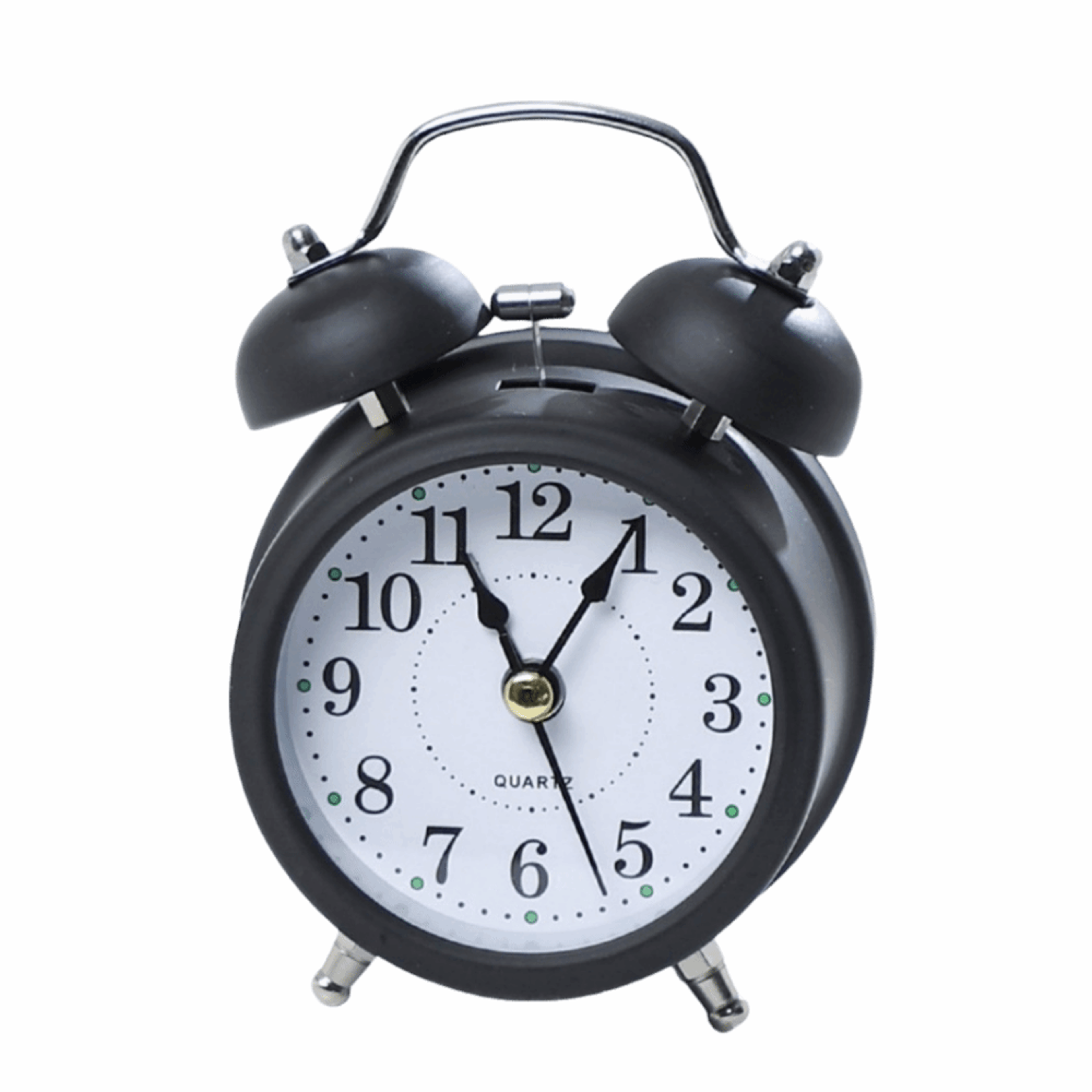 Vintage Retro Double Bell Alarm Clock Silent Bedside Clock For Students And Bedroom Decor 4
