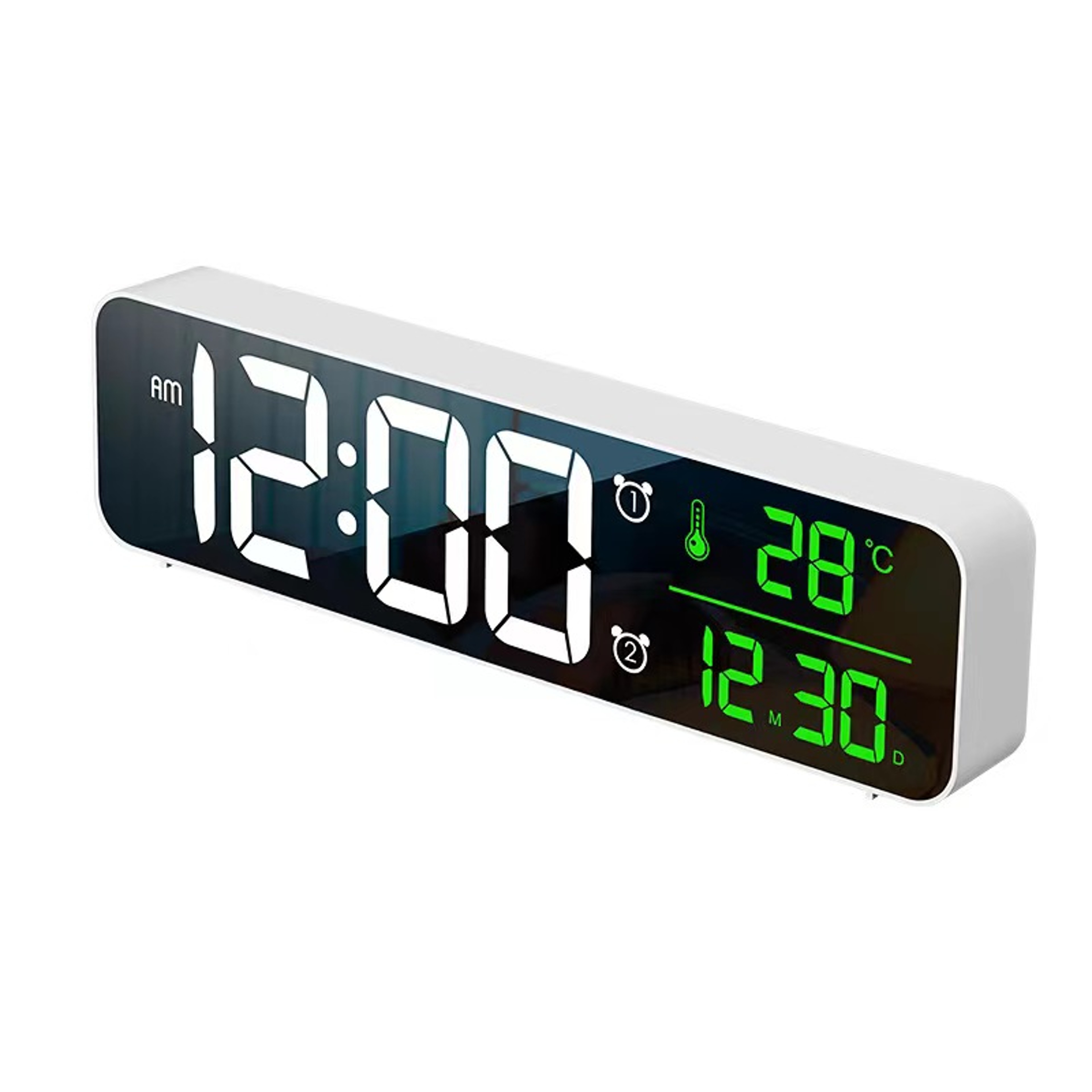 LED Digital Alarm Clock With Temperature Display Dual Alarms Snooze Function And 40 Ringtones 0