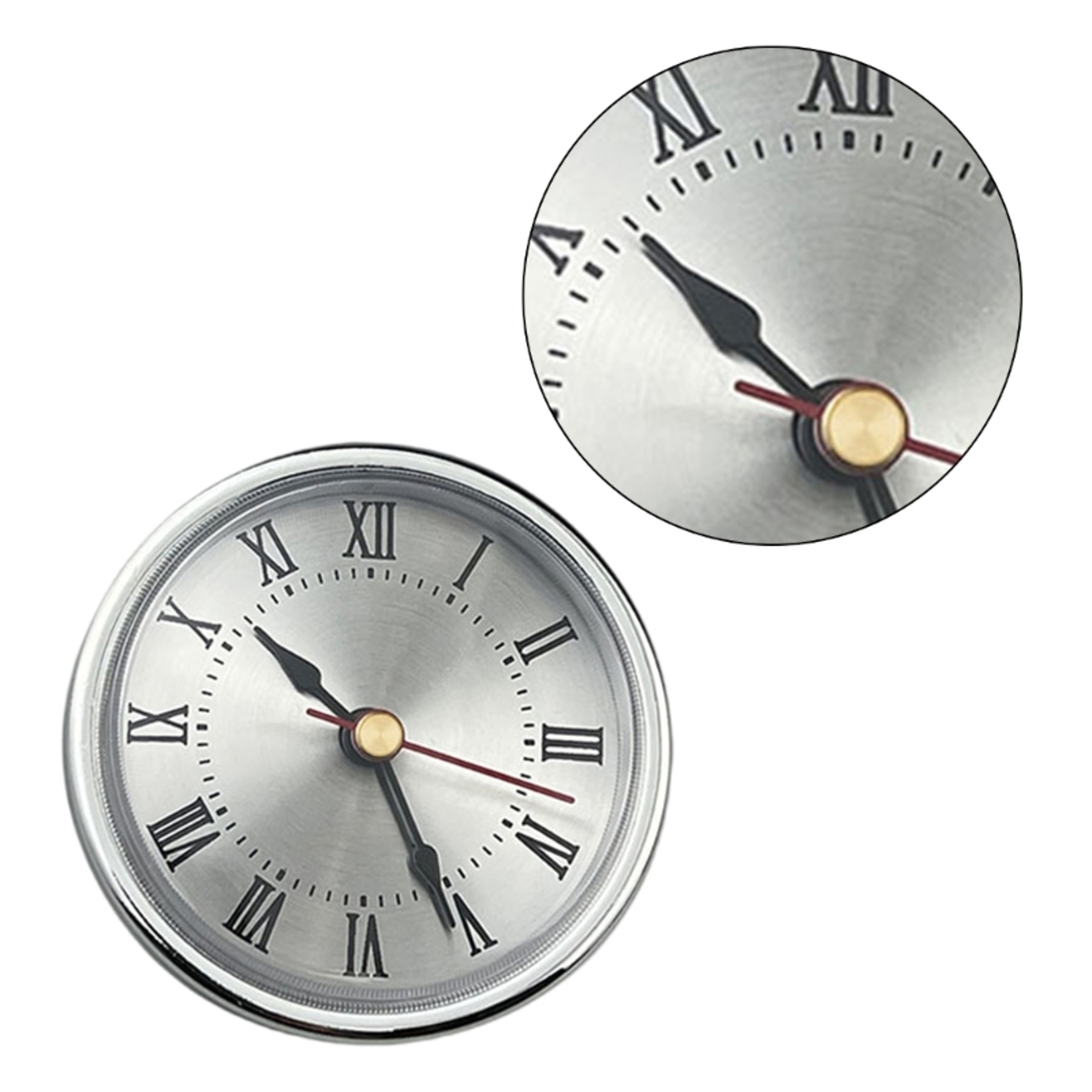 Round Clock Insert With Roman Numerals Gold Silver Clock Replacement Insert For DIY Clock Projects 5