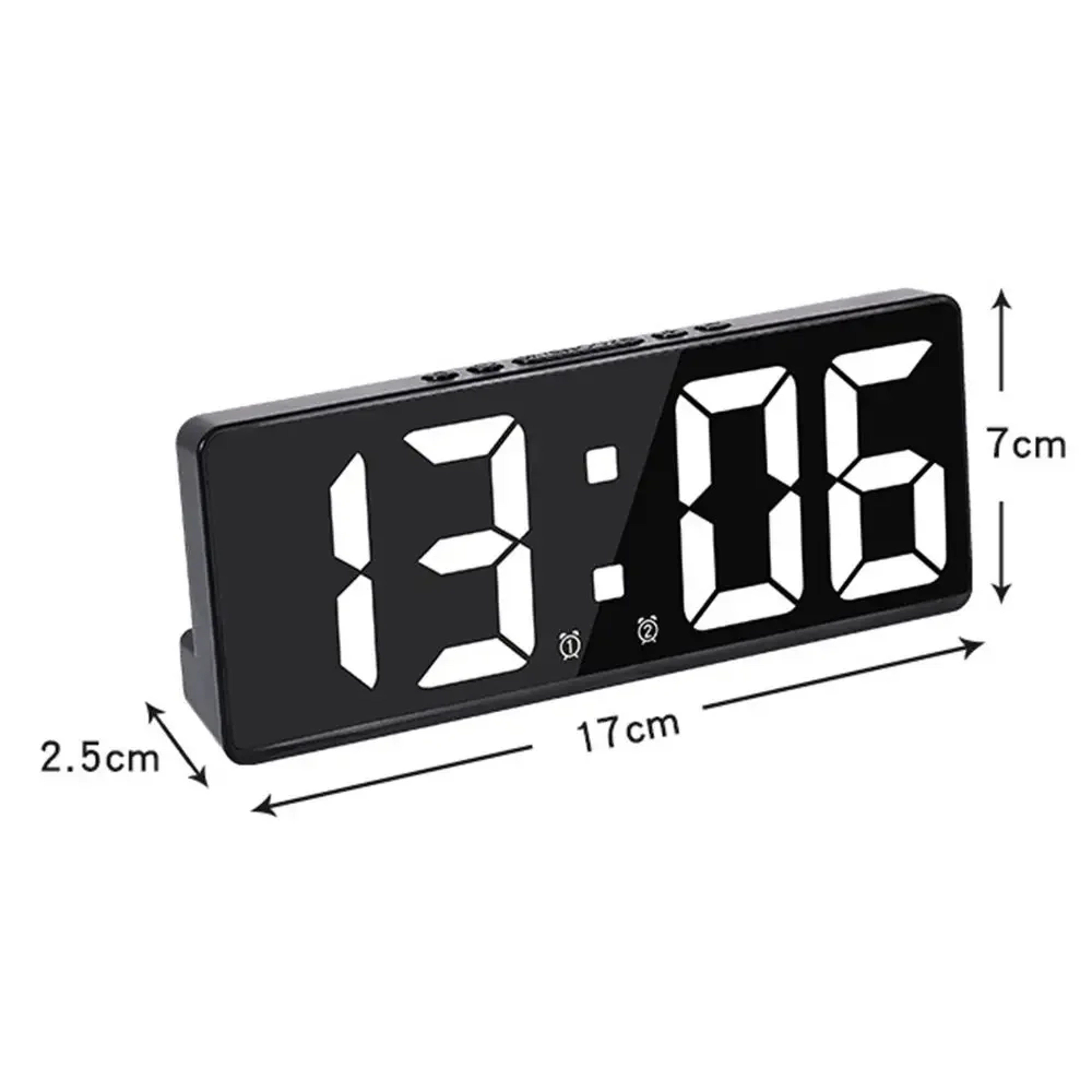 Luminous LED Digital Clock With Large Display Night Light Temperature Calendar And Alarm 7