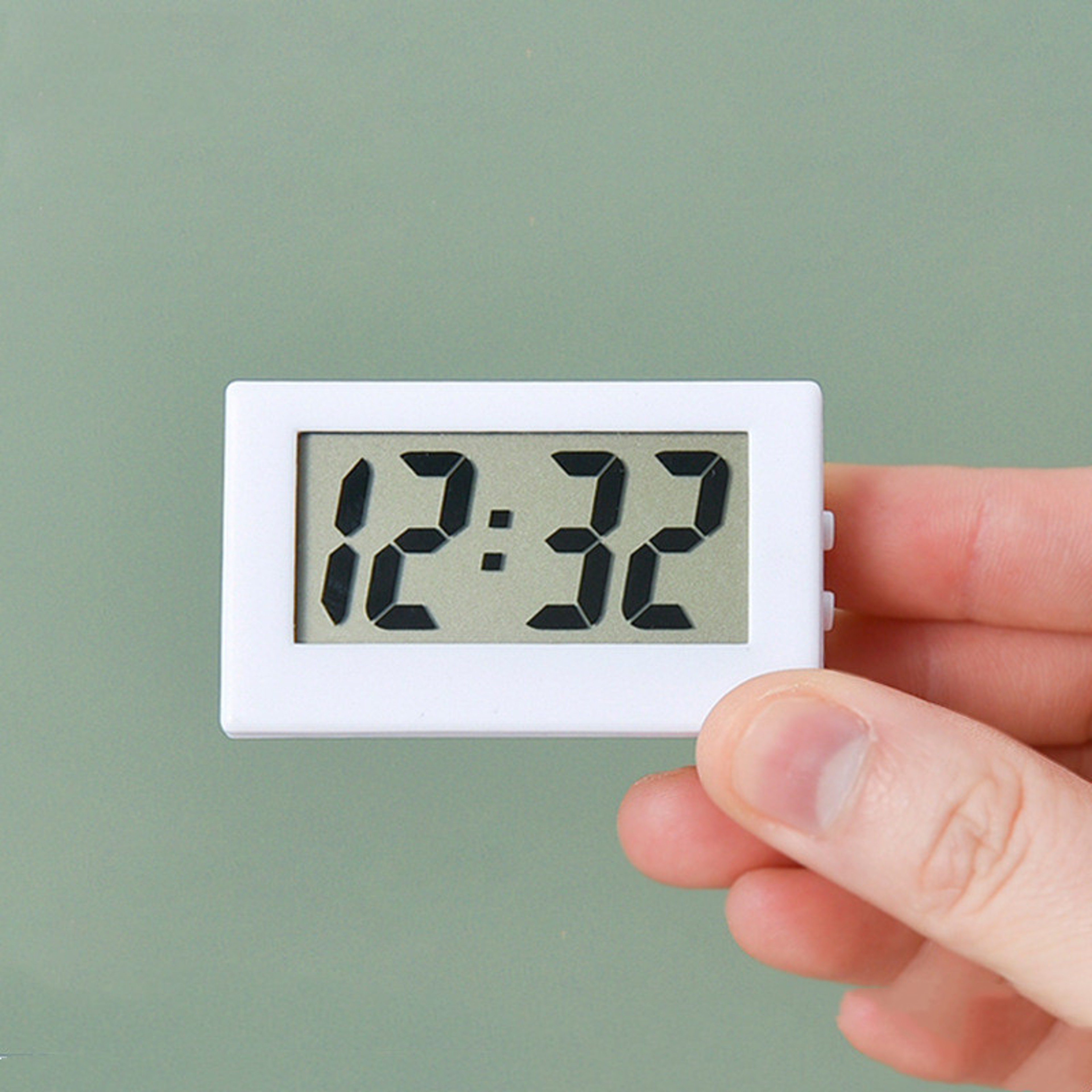Mini Digital Desk Clock Silent Alarm Clock For Desktop Bedside And Car Dashboard 0