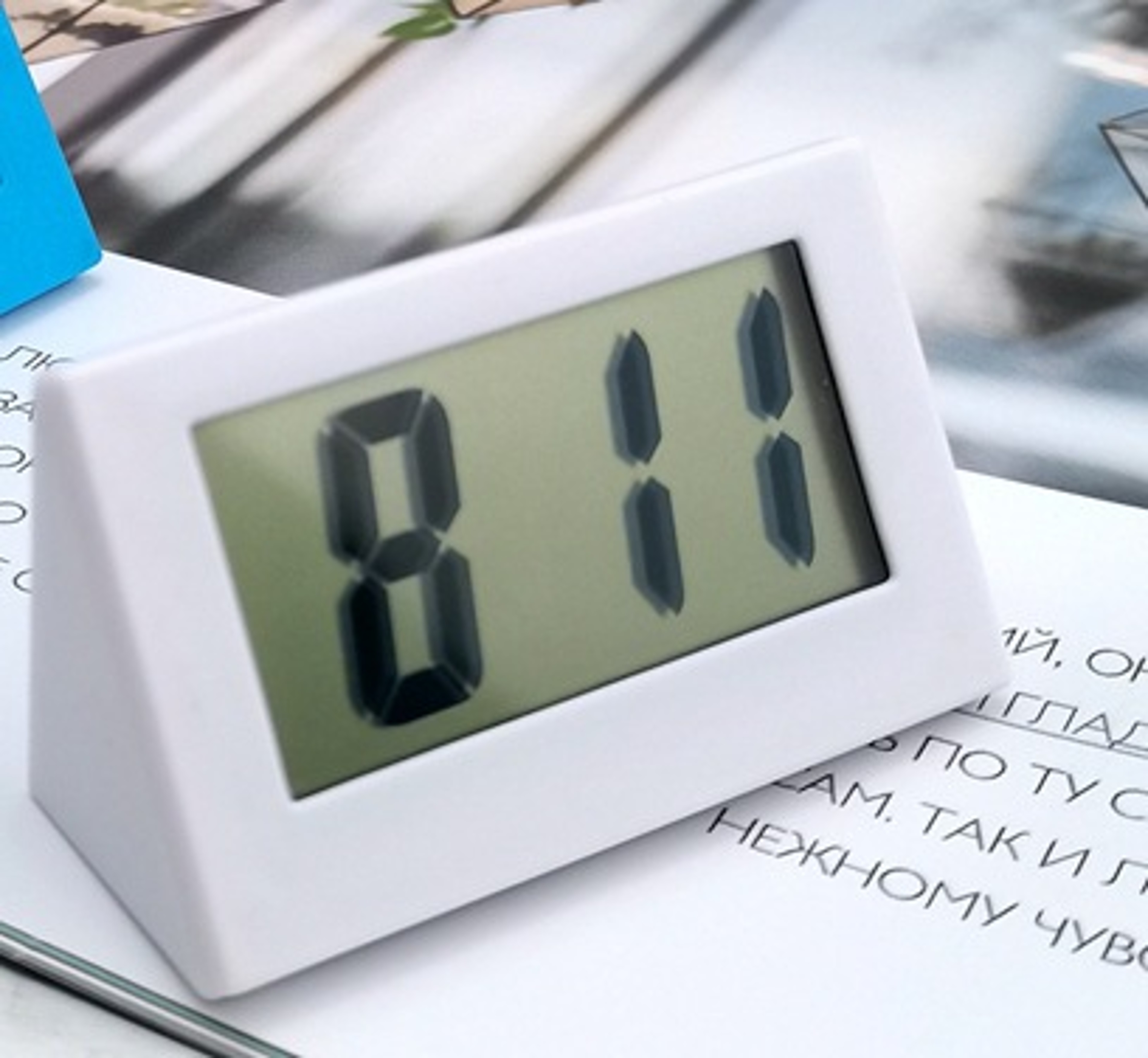 Mini Digital Desk Clock Silent Alarm Clock For Desktop Bedside And Car Dashboard 1