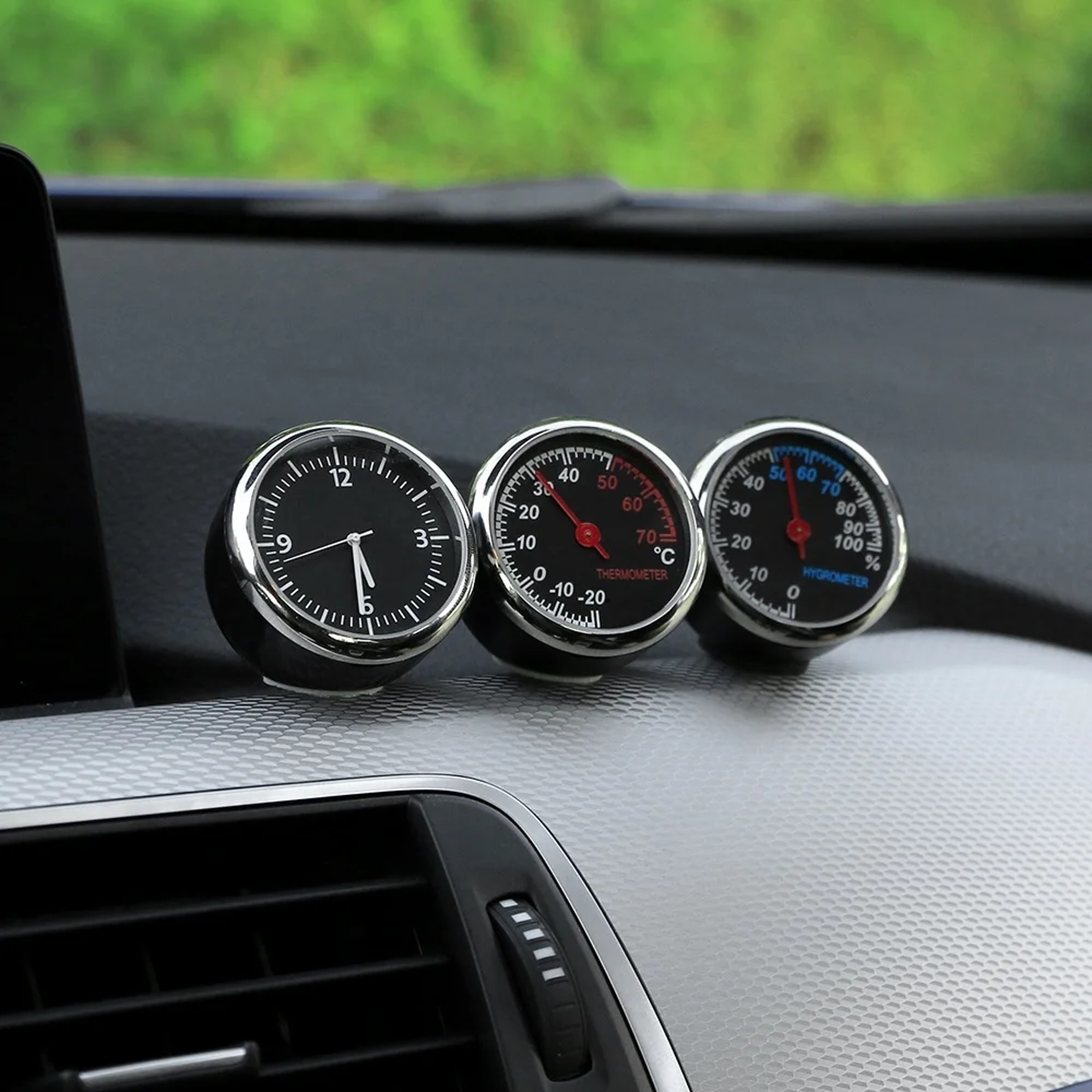 Mini Dashboard Digital Car Clock With Thermometer Hygrometer And Interior Display 5