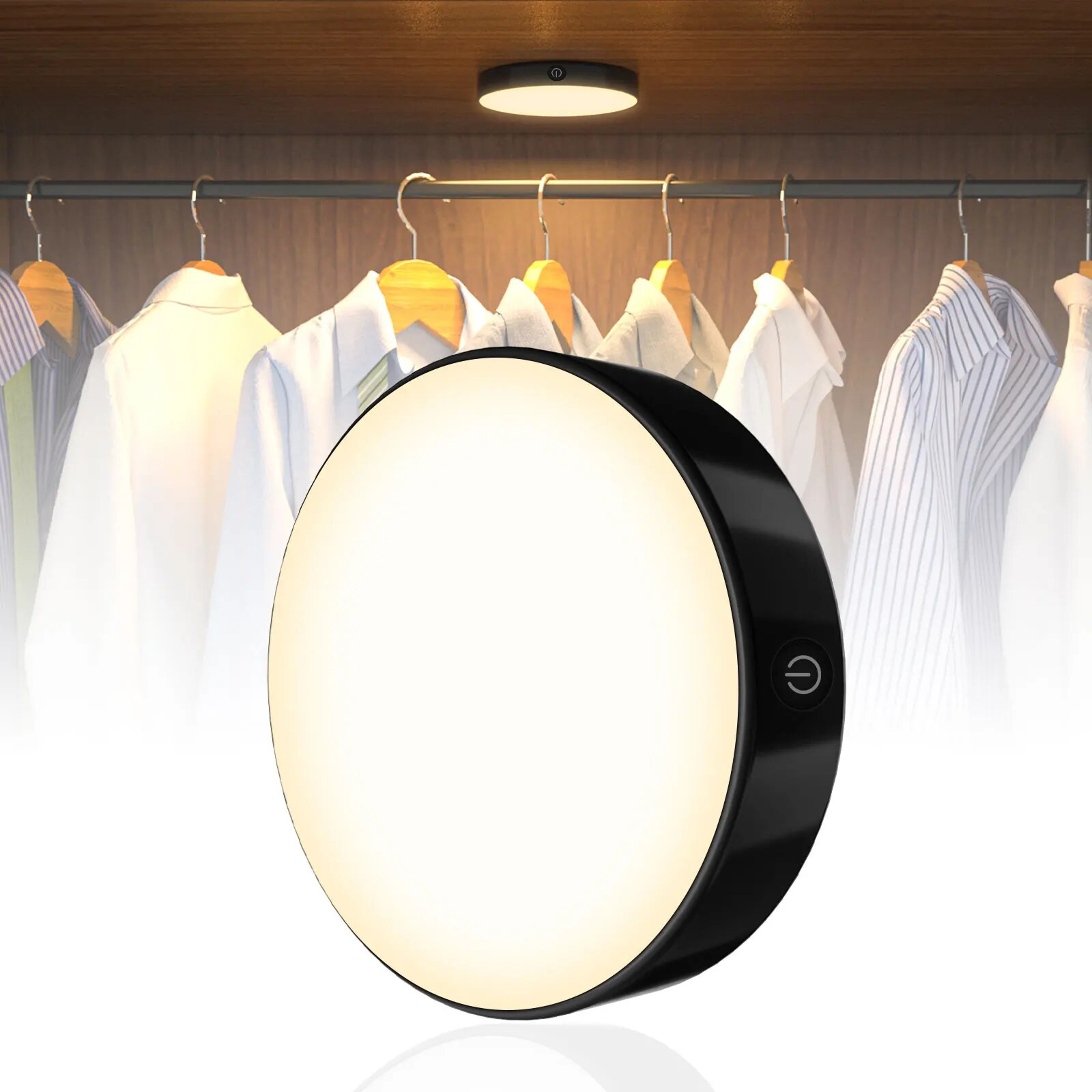 Rechargeable Touch Light Dimmable LED Night Lamp For Cabinet Wardrobe Kitchen Bedroom 0