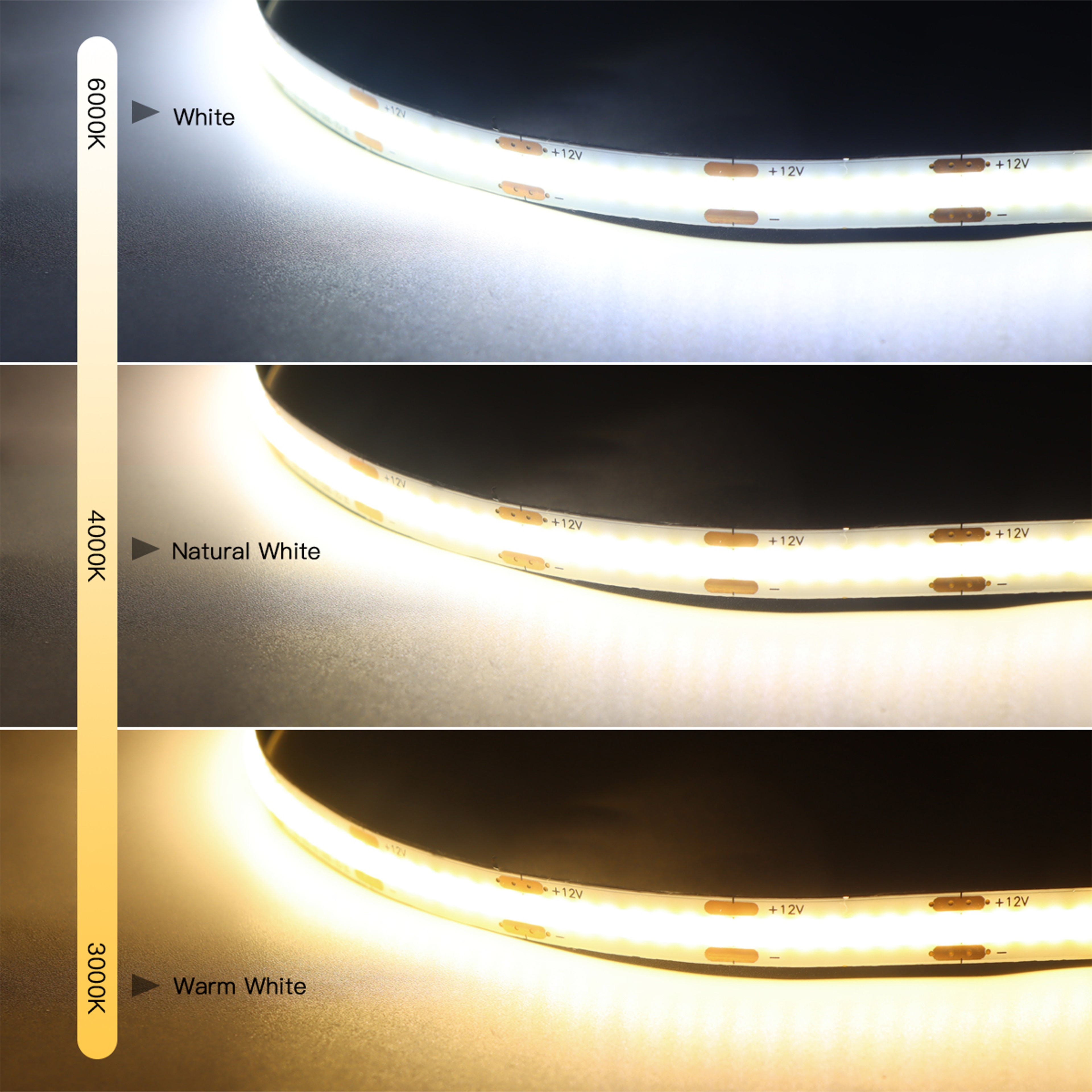 Dimmable LED Light Strip With Touch Sensor Switch For Cabinet Mirror Decor 8