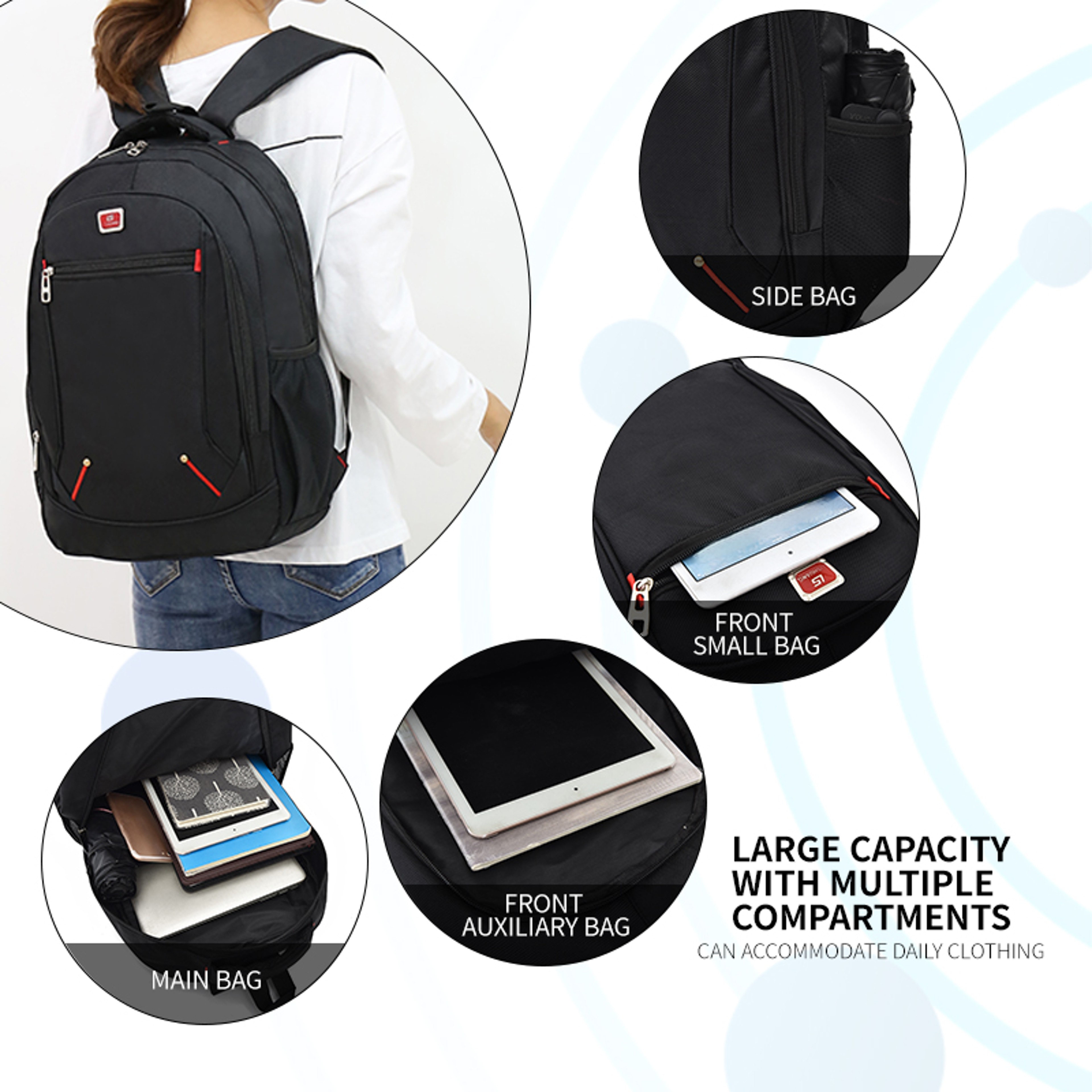 Large Capacity Business Laptop Backpack For Men 2