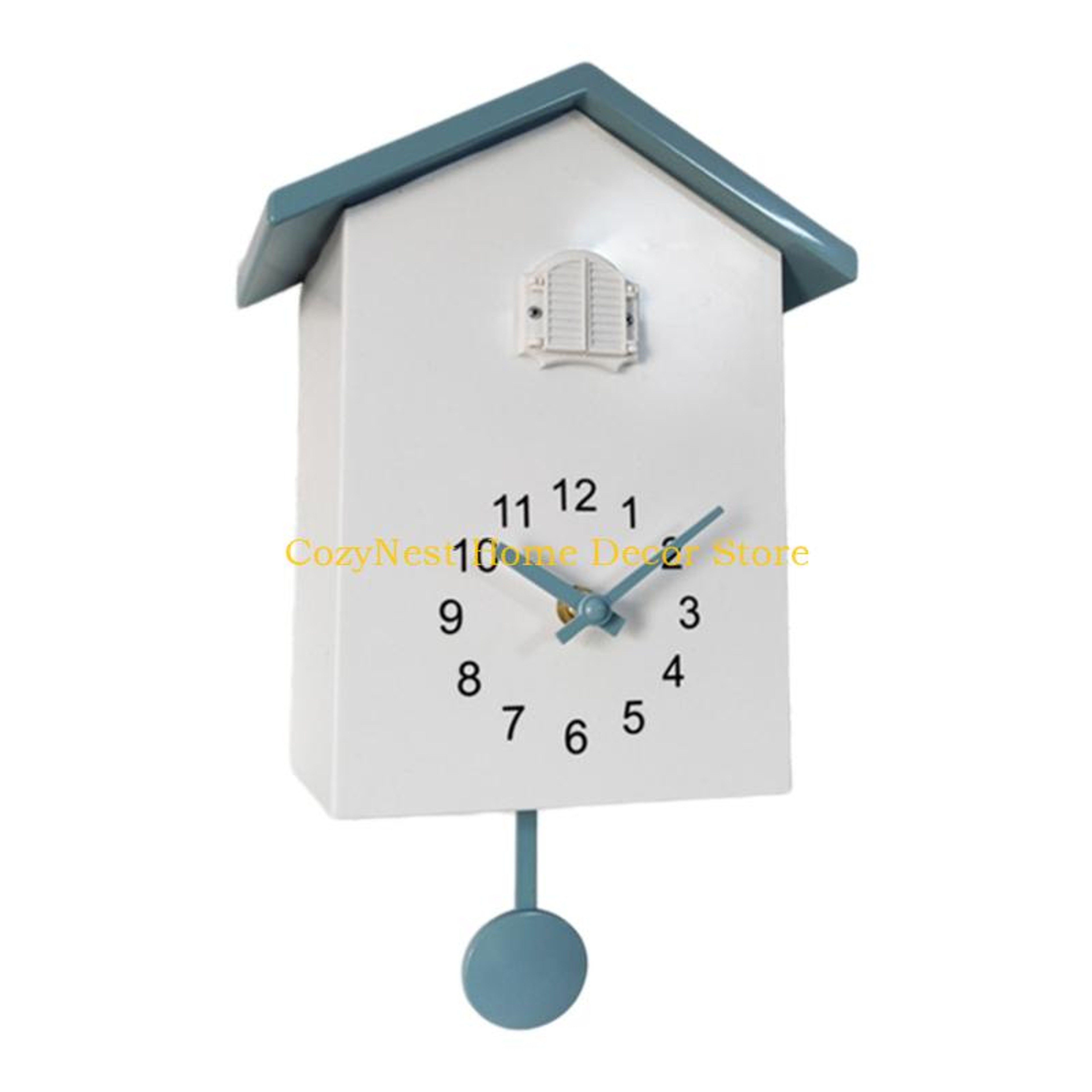 Charming Bird House Cuckoo Wall Clock with Battery Operated Quartz Movement – view 5