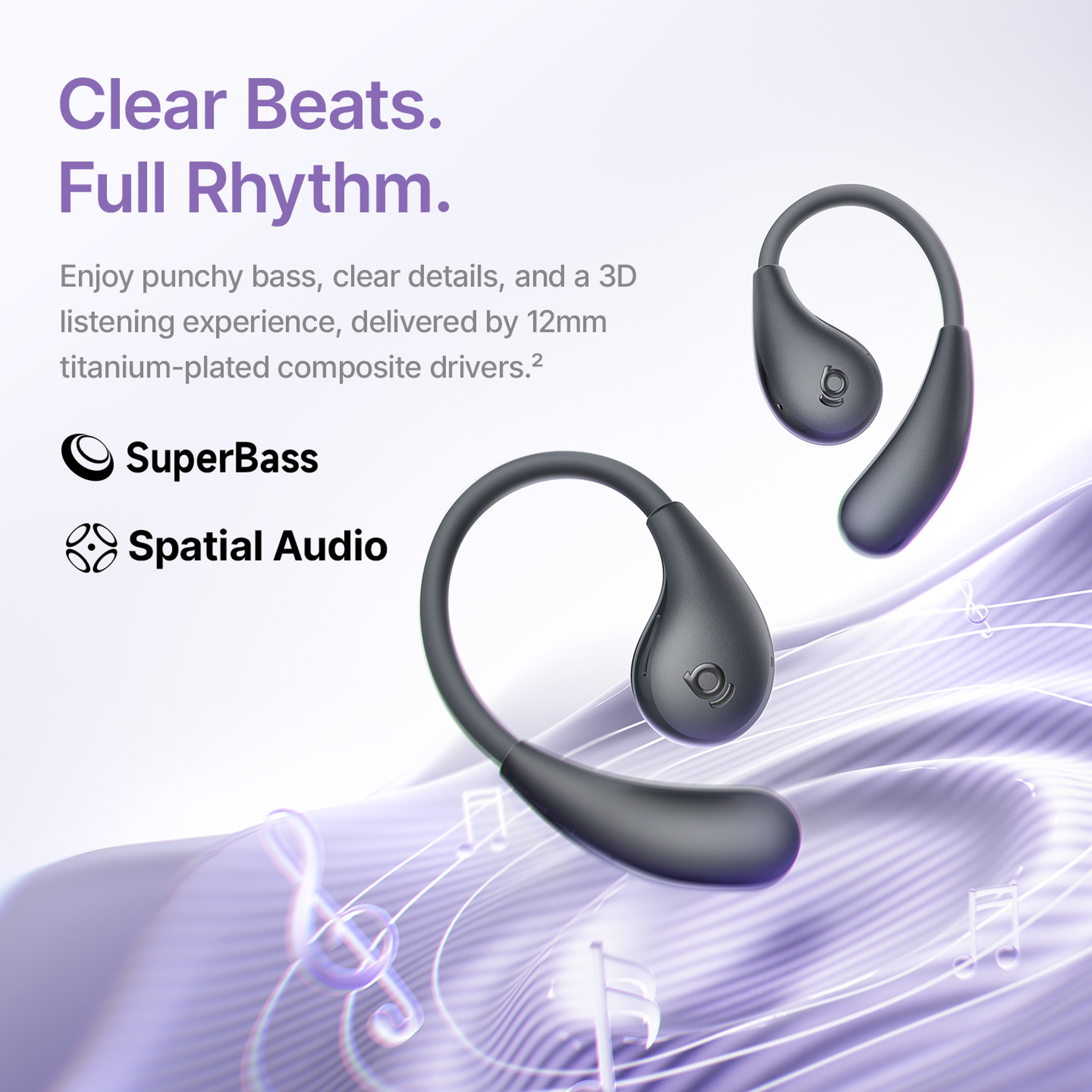 Open Ear Earbuds With Bluetooth And Hour Playtime 5