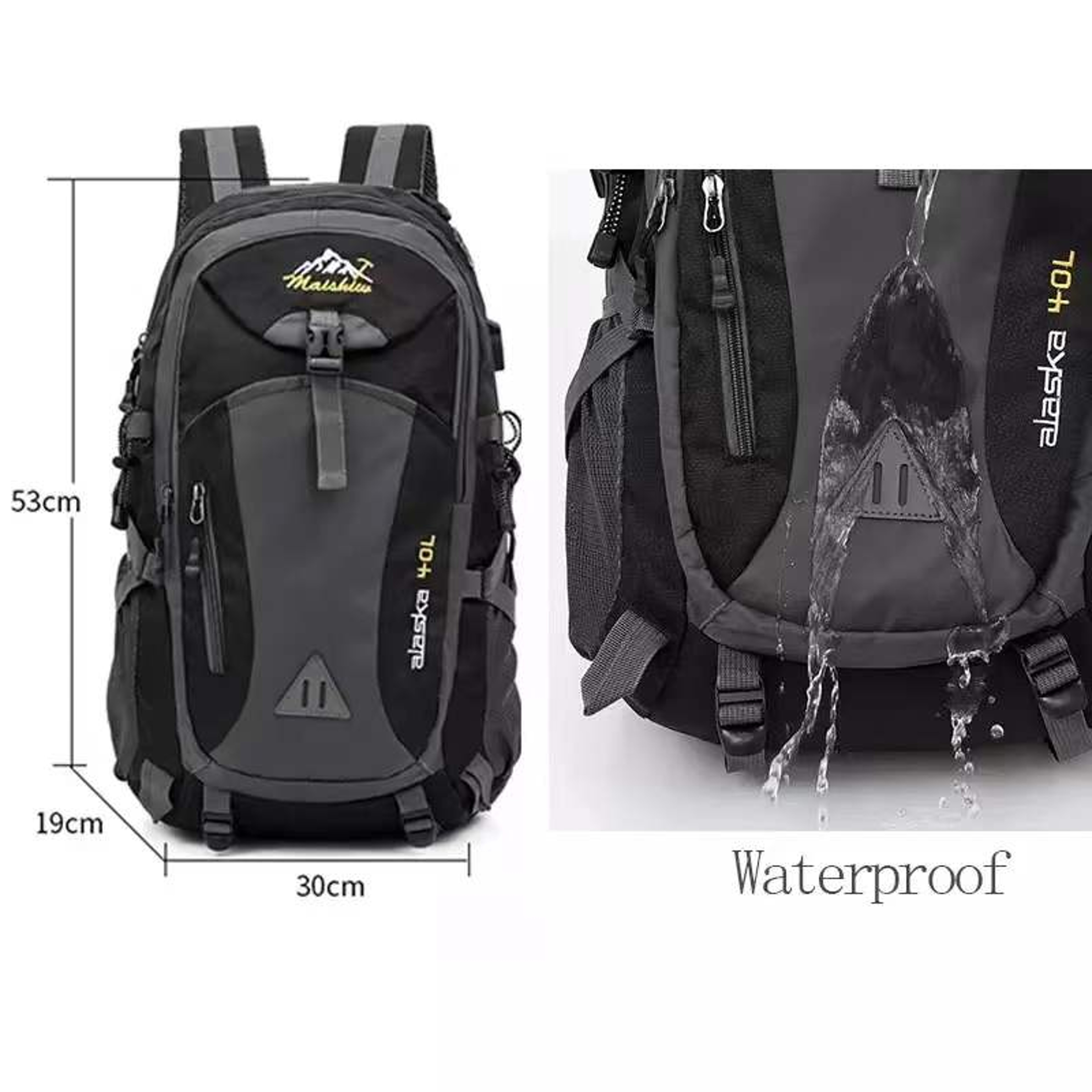 Men Anti Theft Waterproof Hiking Backpack For Travel And Outdoor Adventures 11