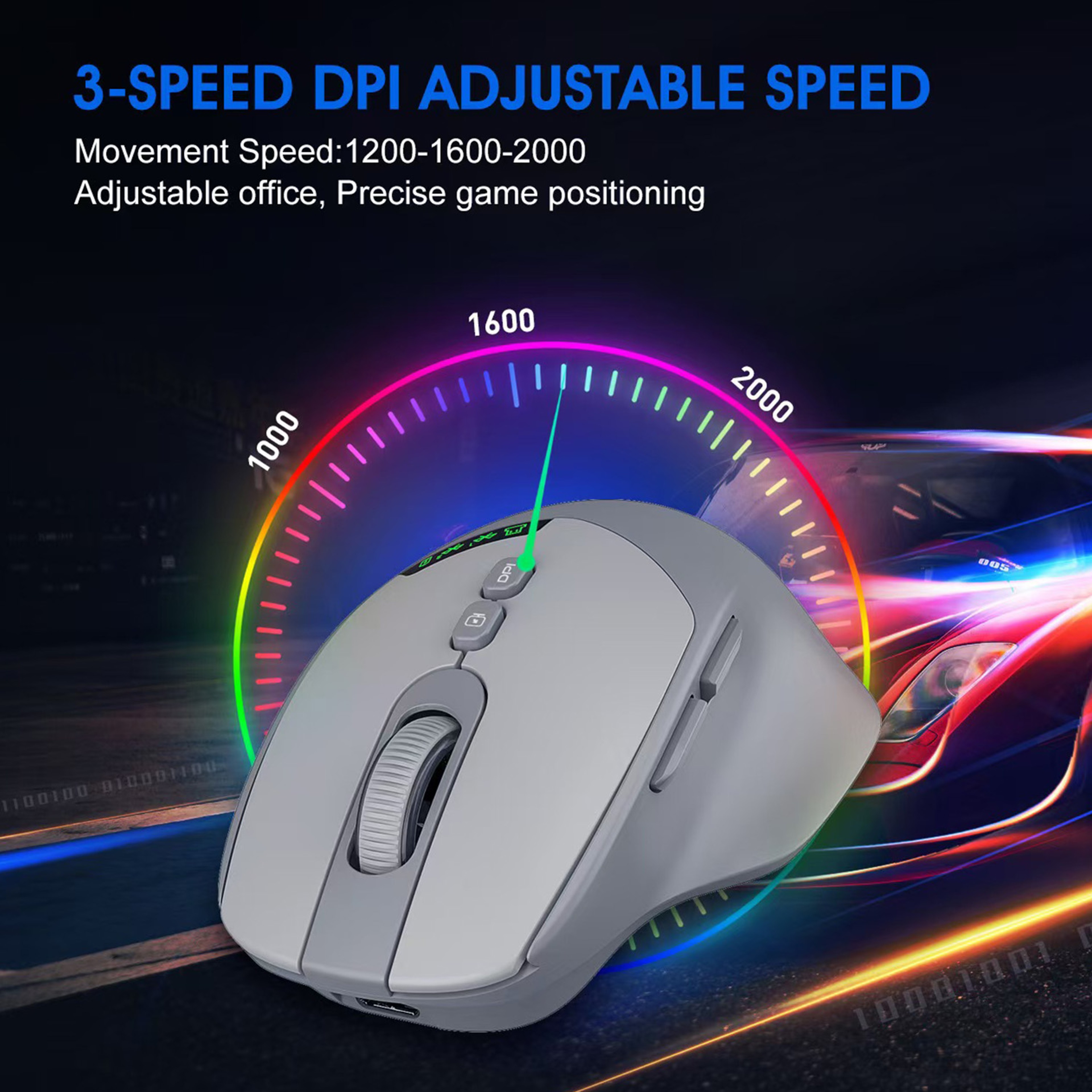 Quiet Connect Dual Mode Silent Wireless Mouse 4