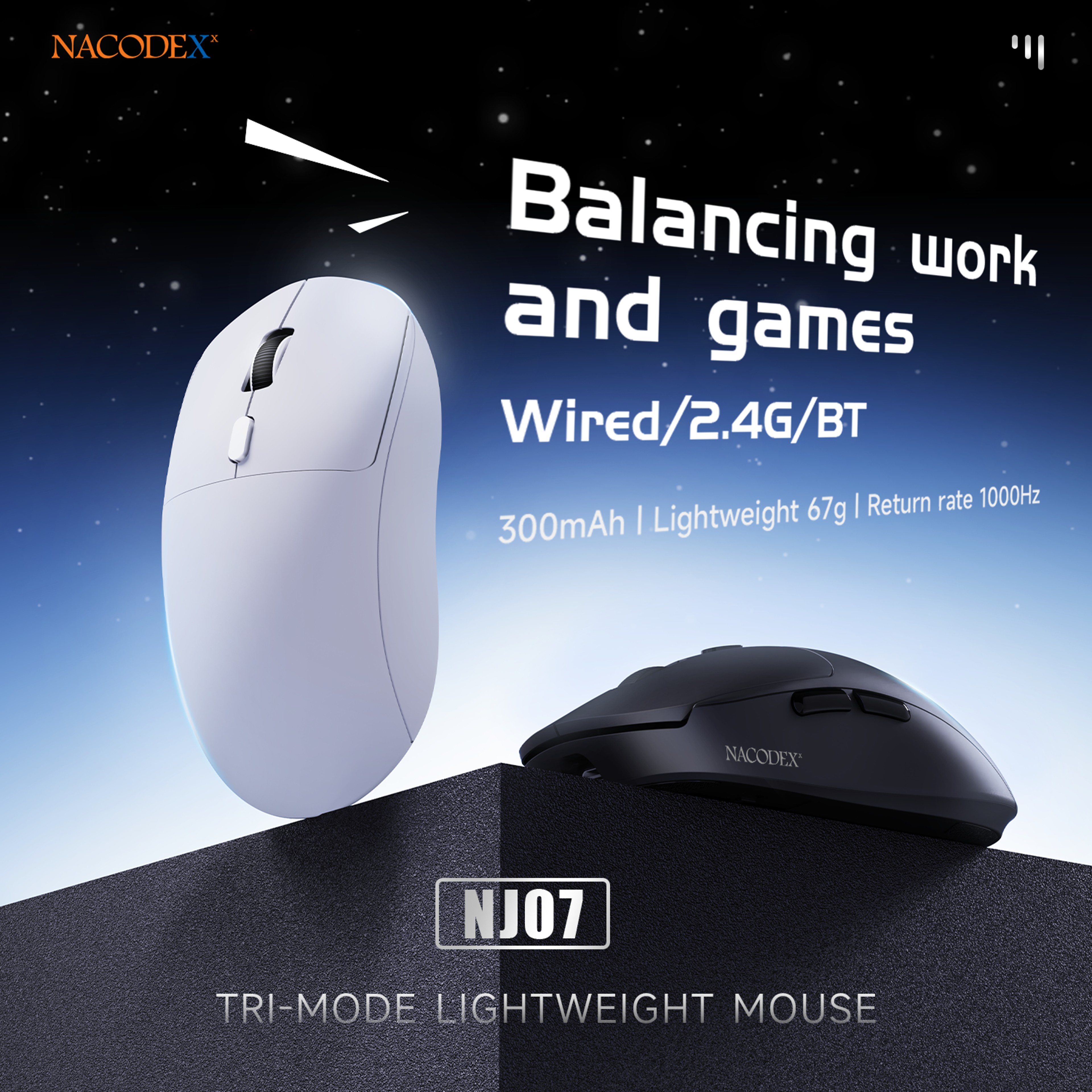 Tri Mode Wireless Mouse With Display For Gaming And Office 1
