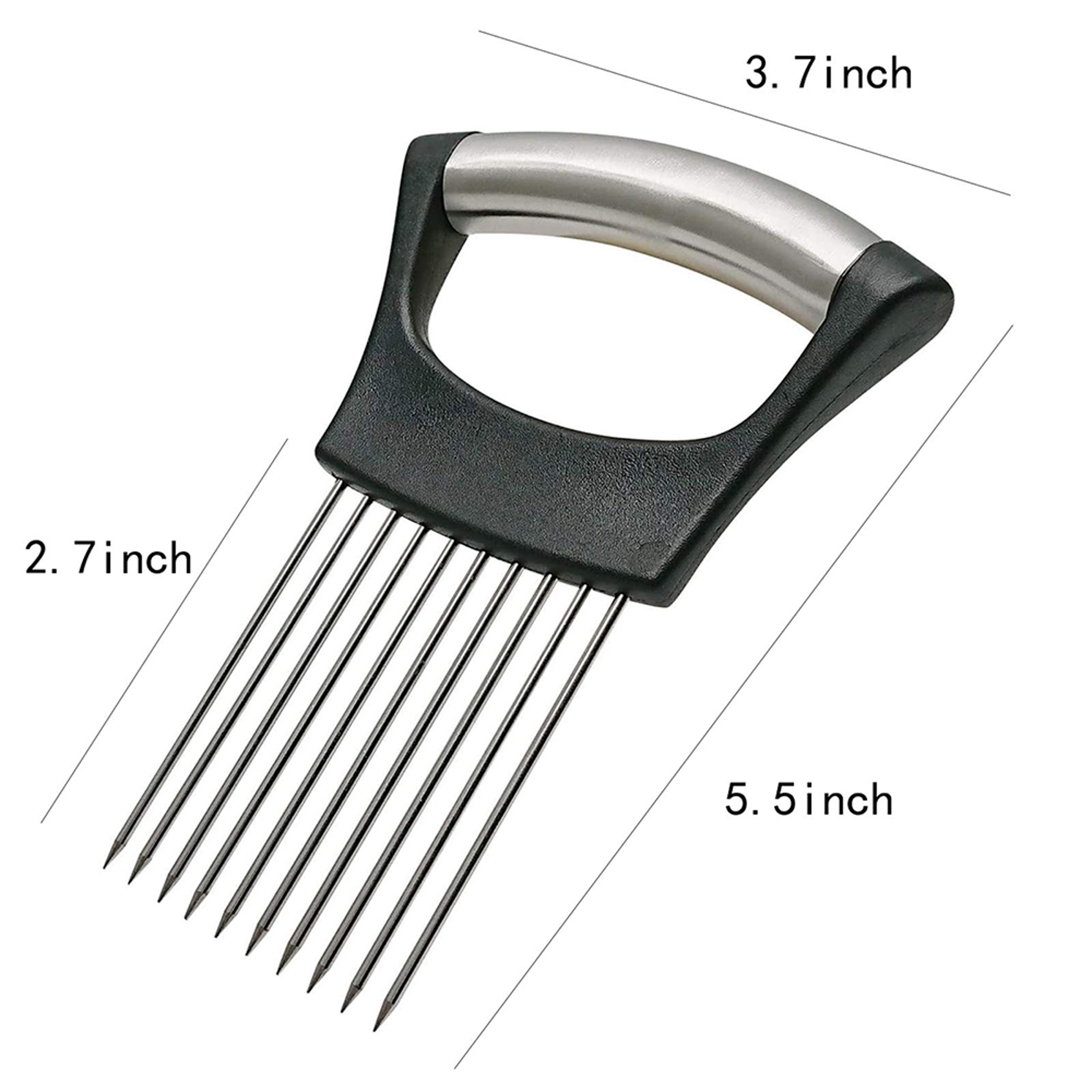 Precision Onion Holder Slicer And Stainless Steel Vegetable Slicing Guide 5
