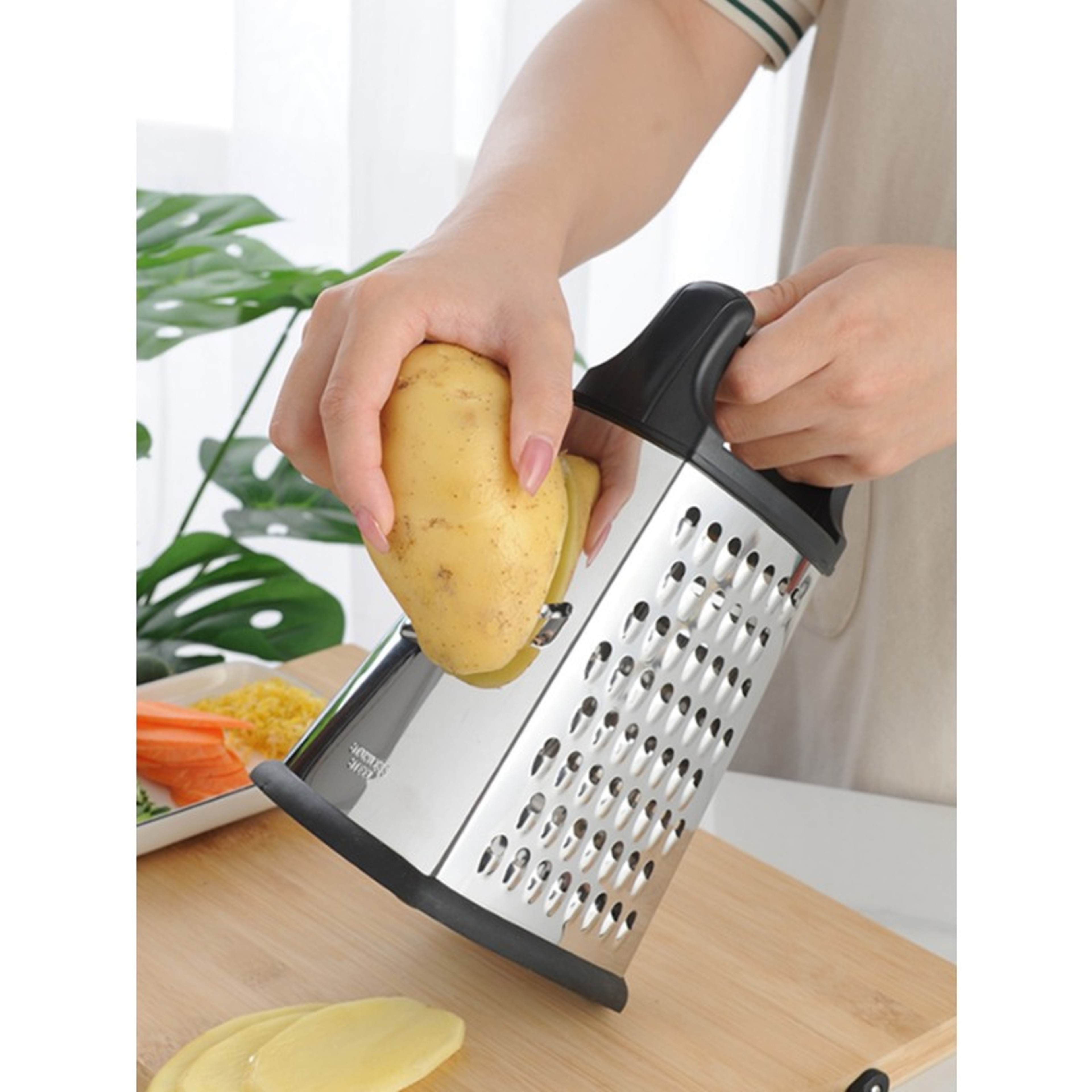 Stainless Steel Box Grater and Vegetable Slicer – view 4