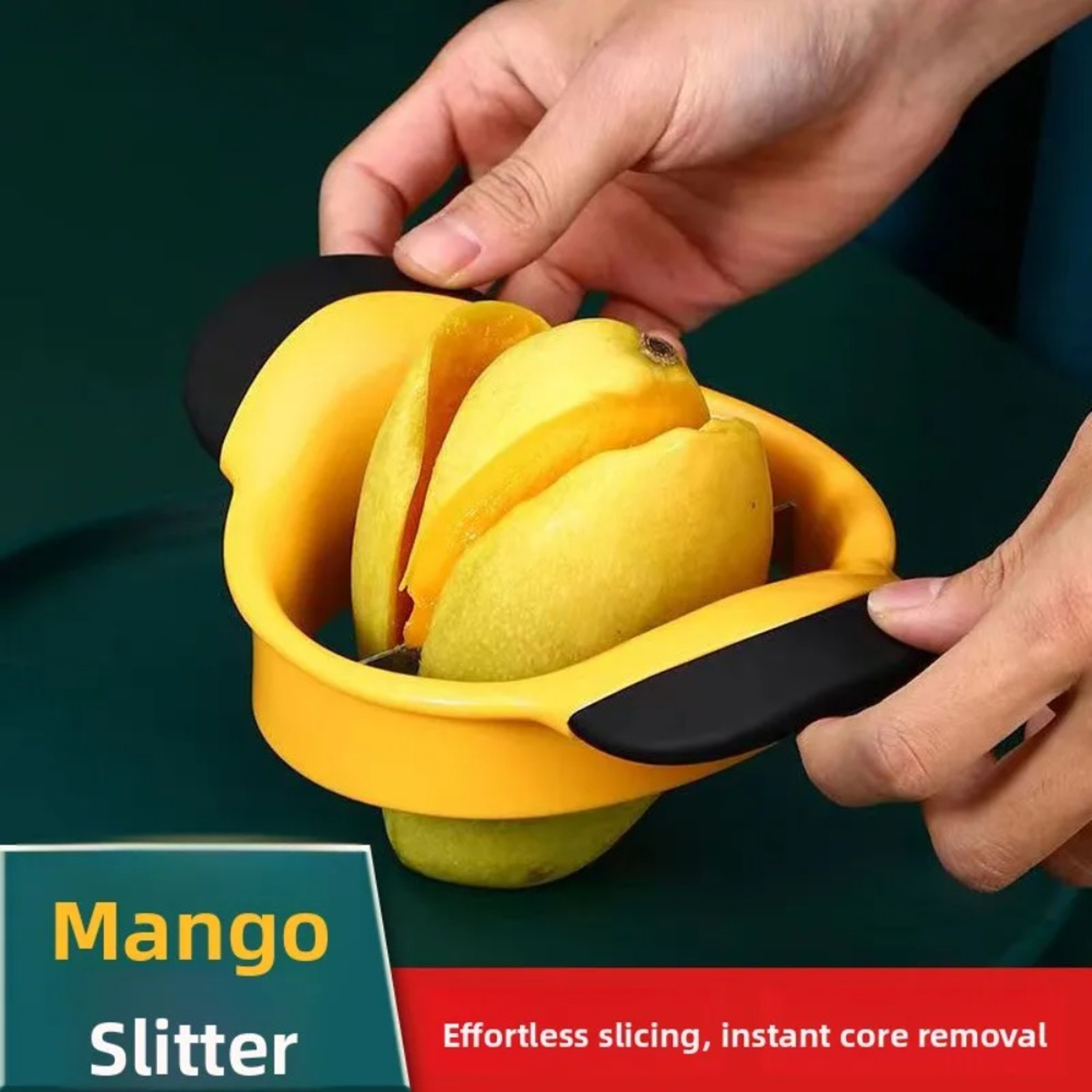 Easy Grip Stainless Steel Mango Slicer And Pit Remover 5