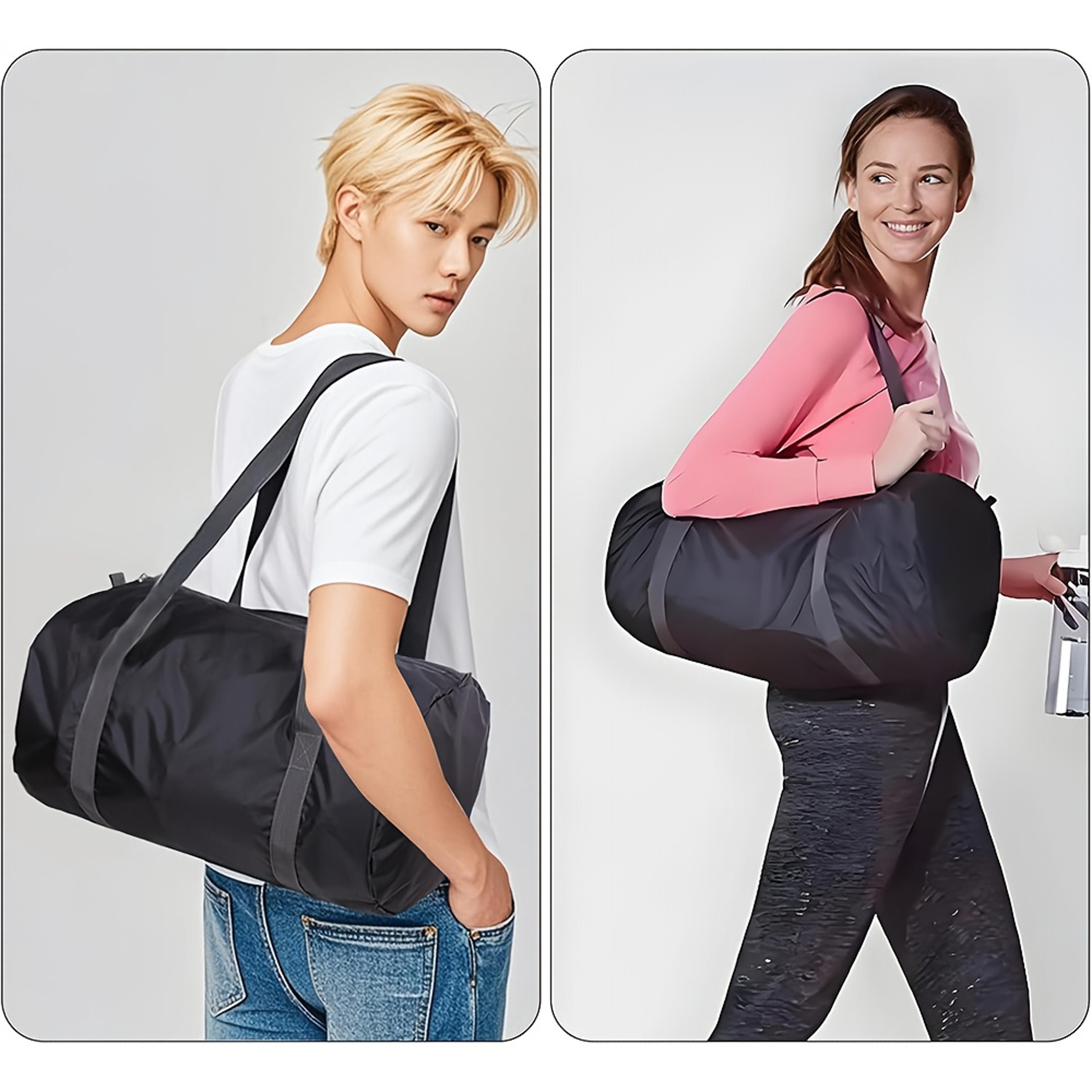 Compact Foldable Gym Bag Lightweight Travel Duffel 0