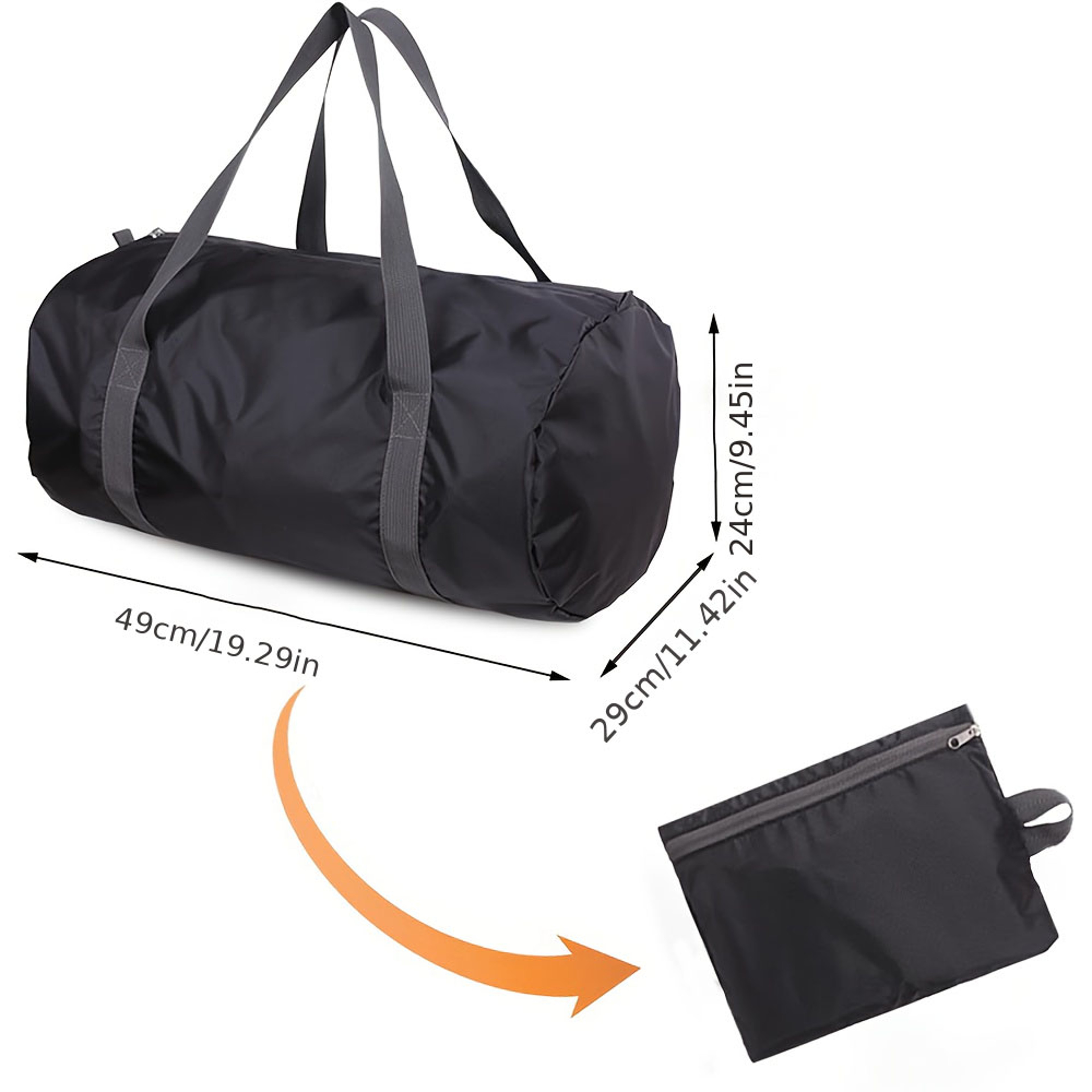Compact Foldable Gym Bag Lightweight Travel Duffel 1