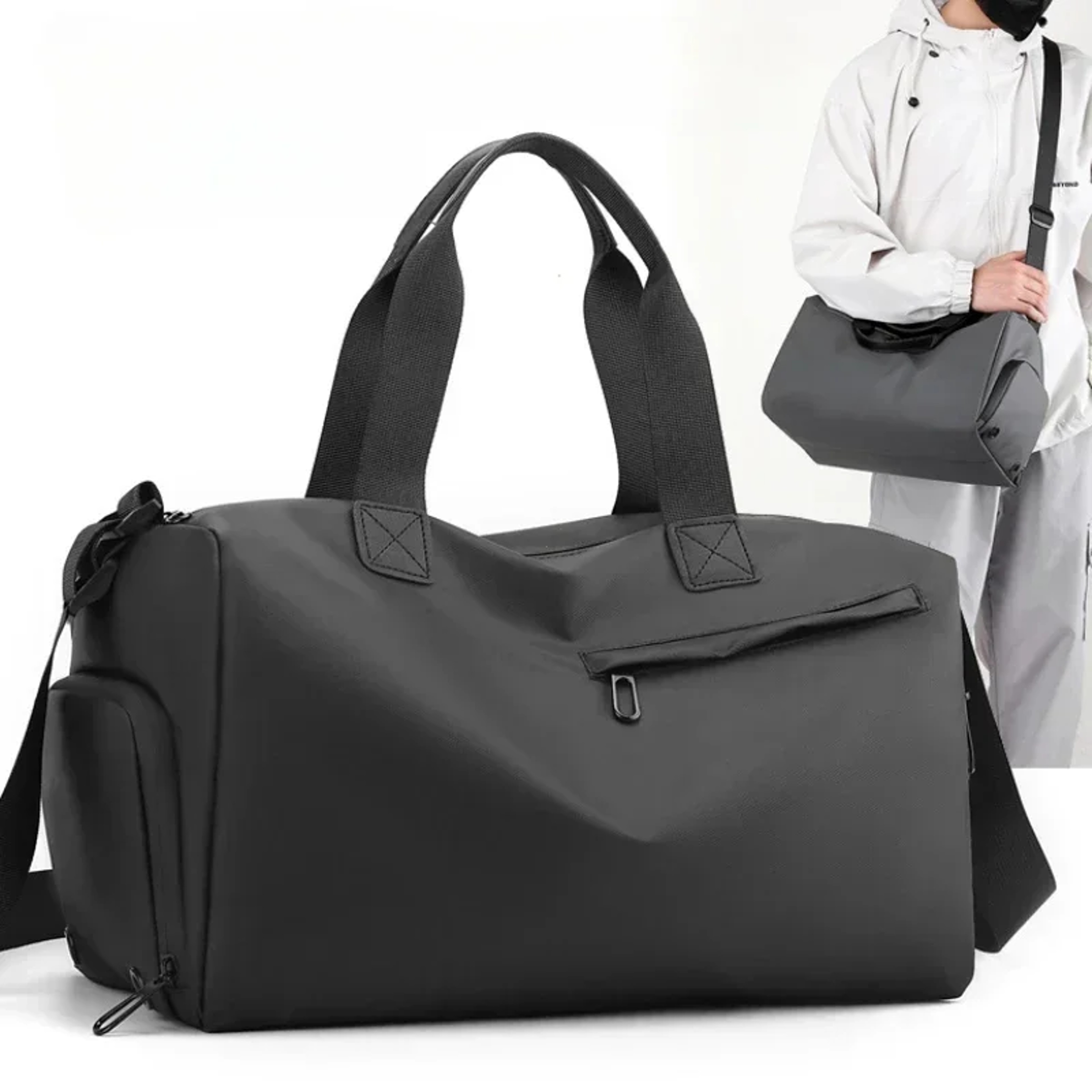 Waterproof Large Capacity Weekender Gym Duffel Bag 0