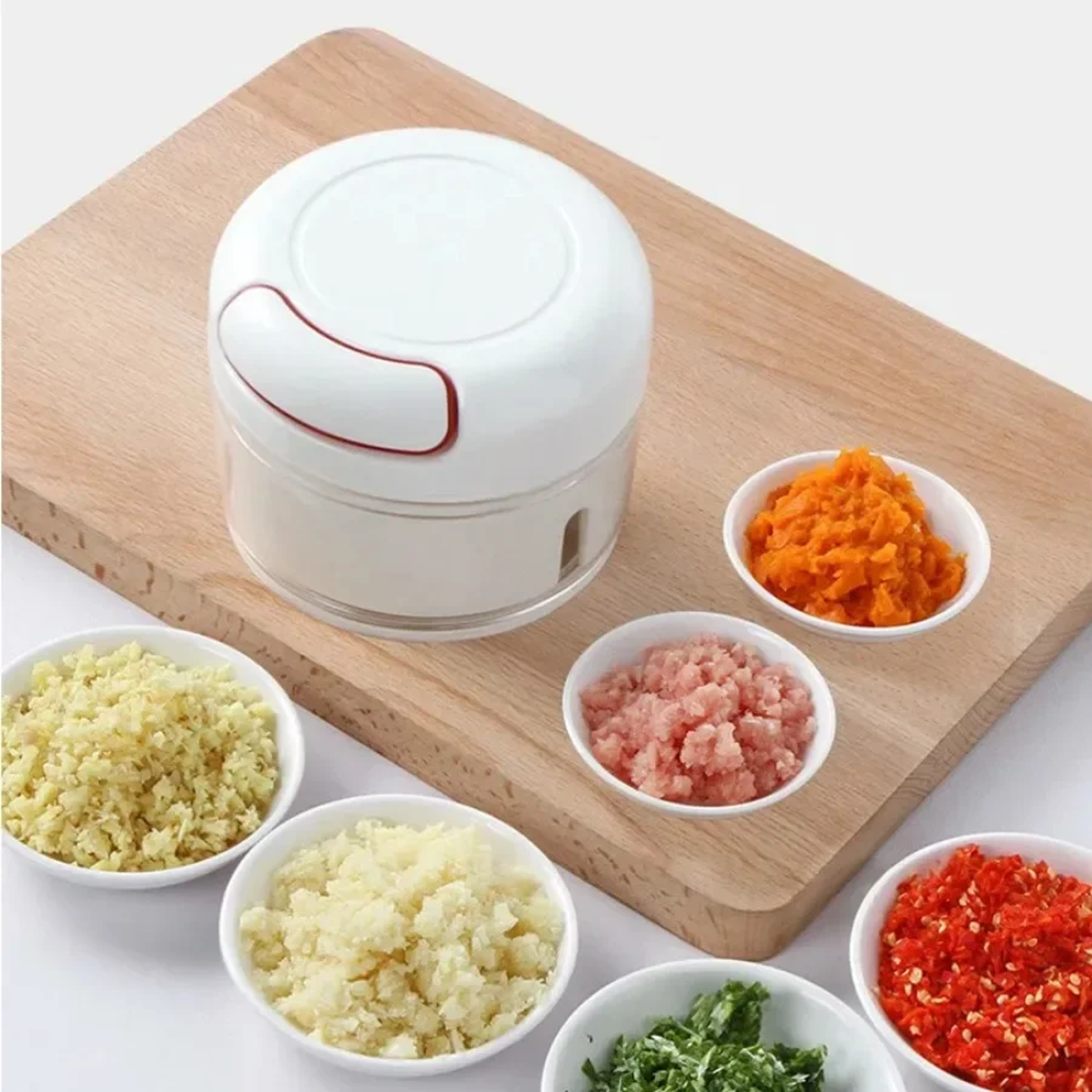 Garlic Crusher Press Vegetable Chopper and Kitchen Grater Tool – view 2