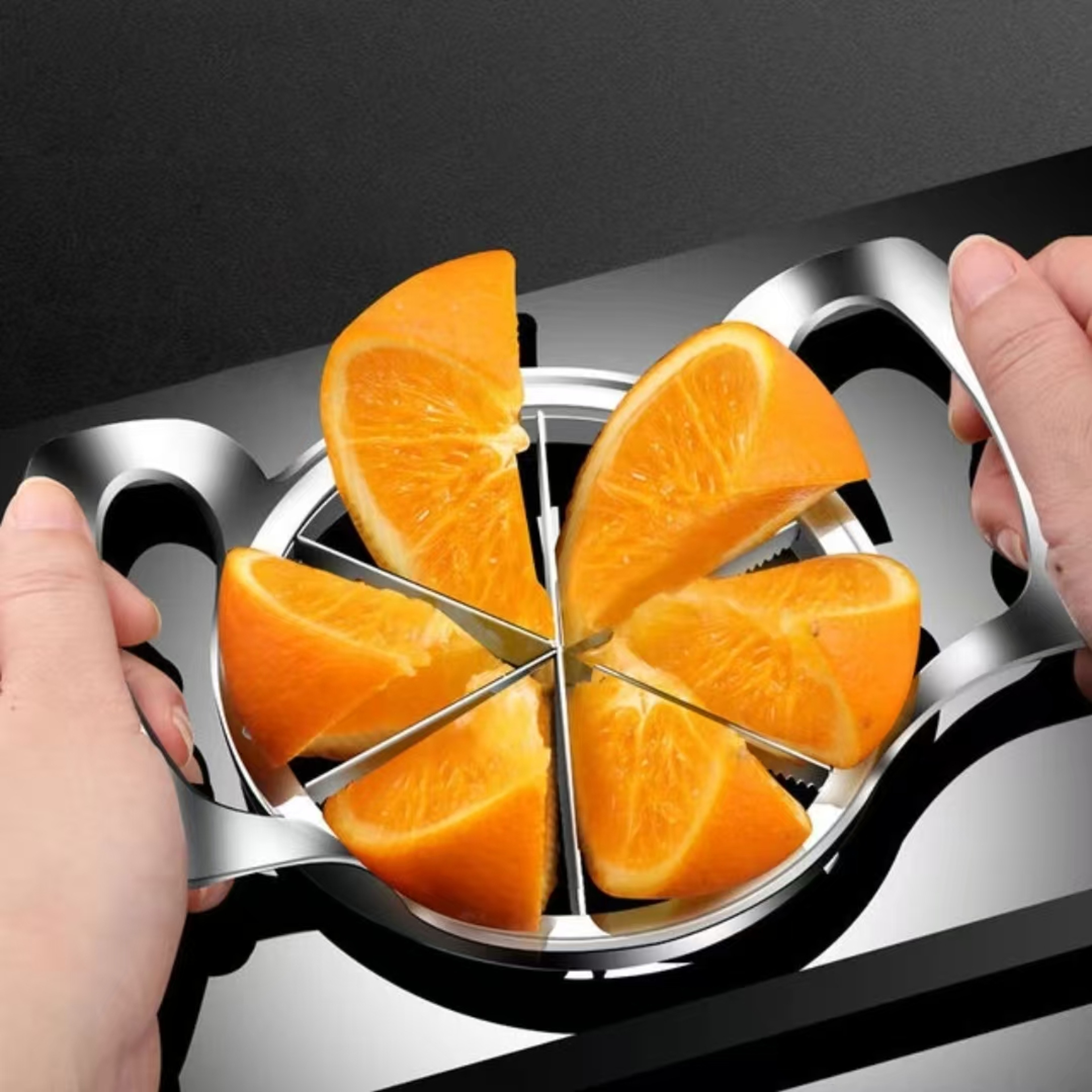 Stainless Steel Apple Slicer And Corer With Comfort Grip Handle 0