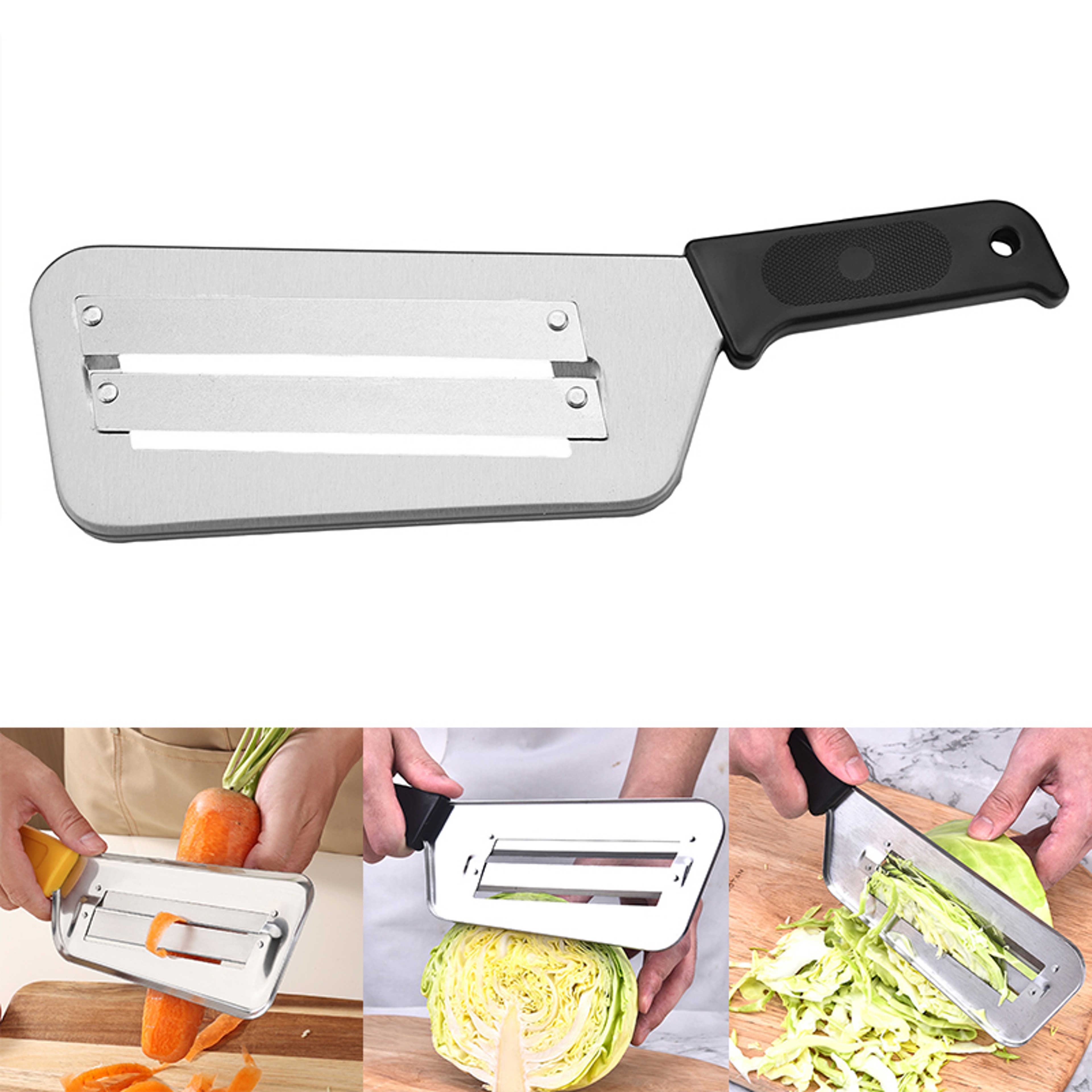 Stainless Steel Cabbage Slicer With Handle For Fast Vegetable Prep 3