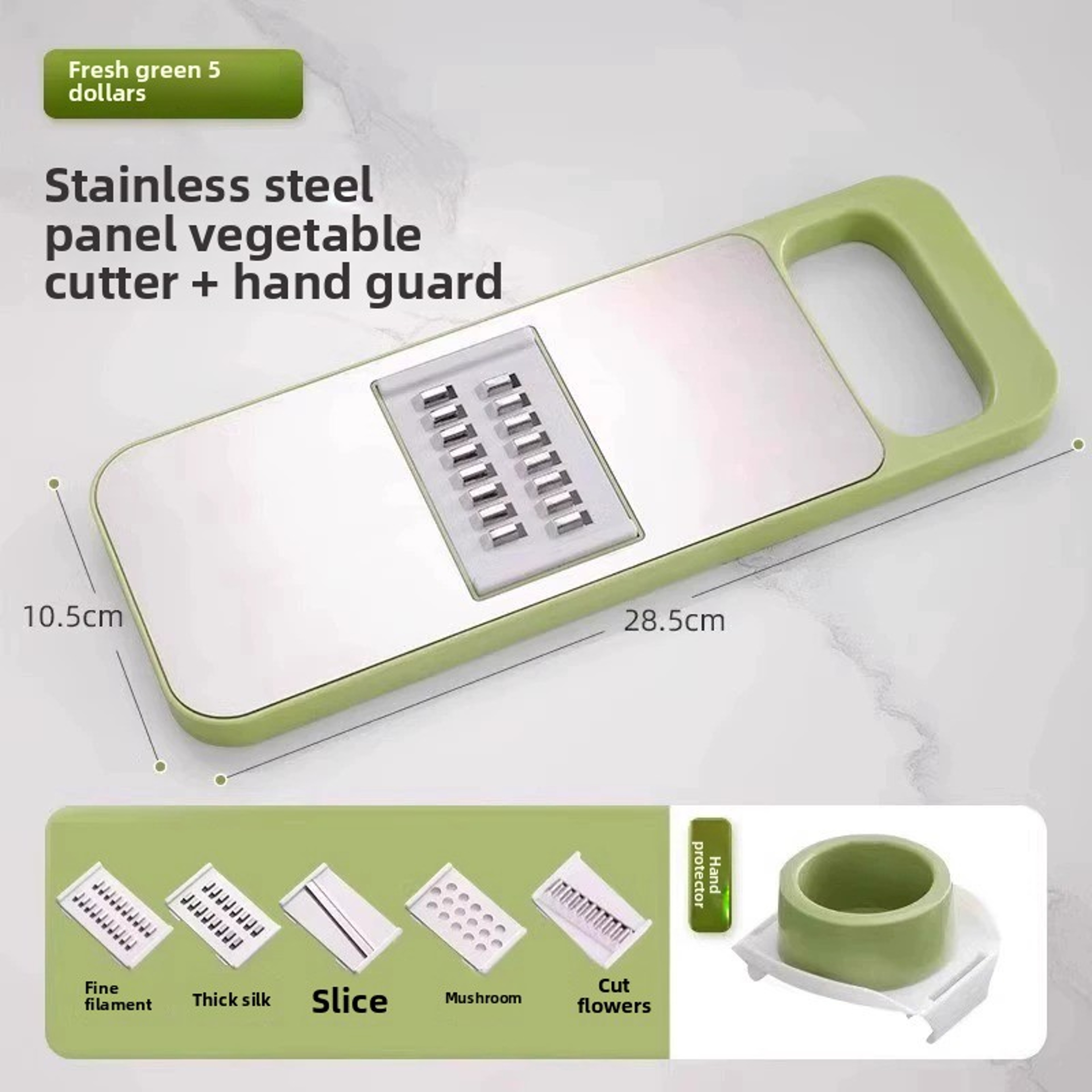 Multifunctional Vegetable Slicer And Kitchen Shredder With Hand Guard 5