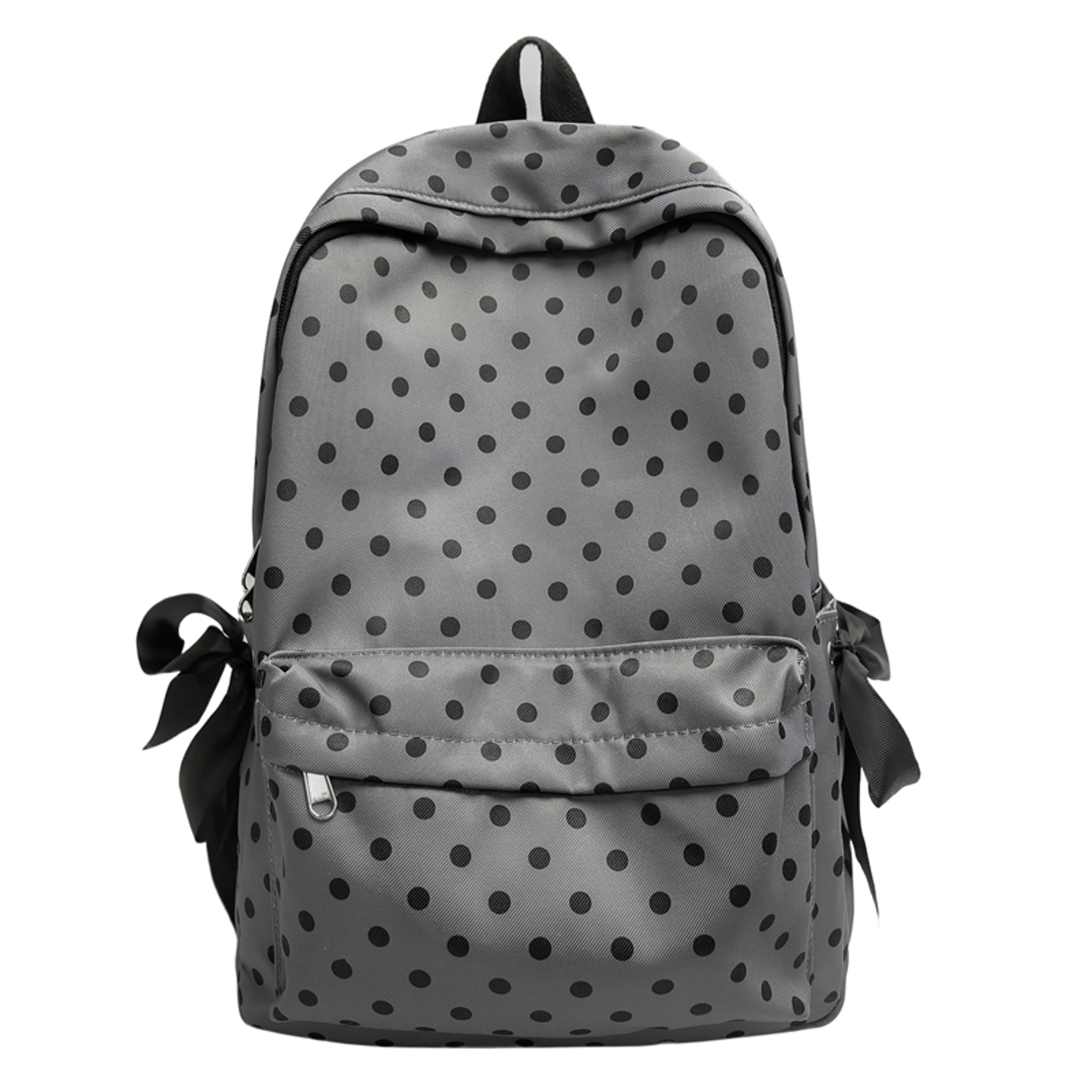 Coquette Polka Dot Bow Backpack Large Capacity Nylon School Bag 1