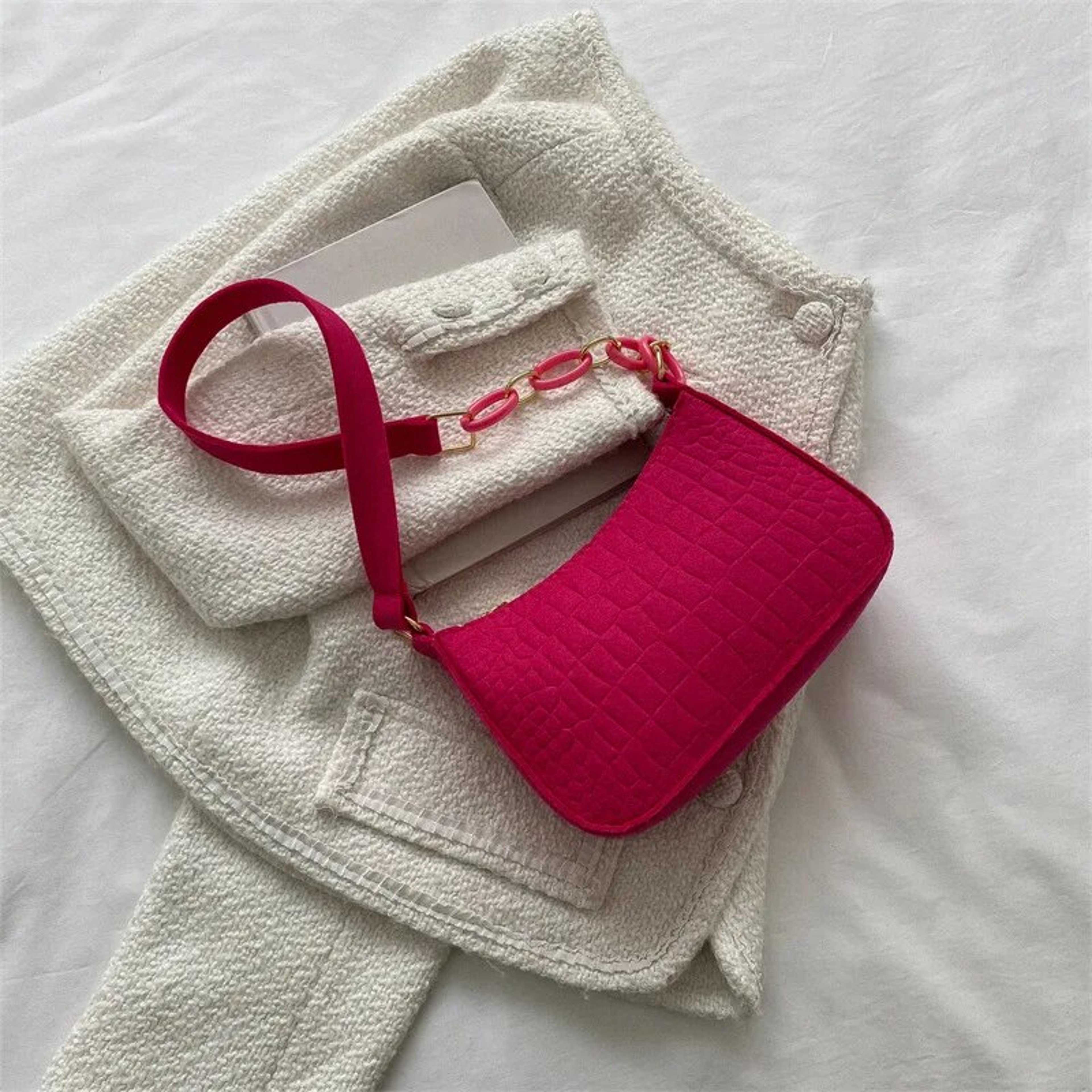 Retro Small Square Shoulder Bag For Women 0