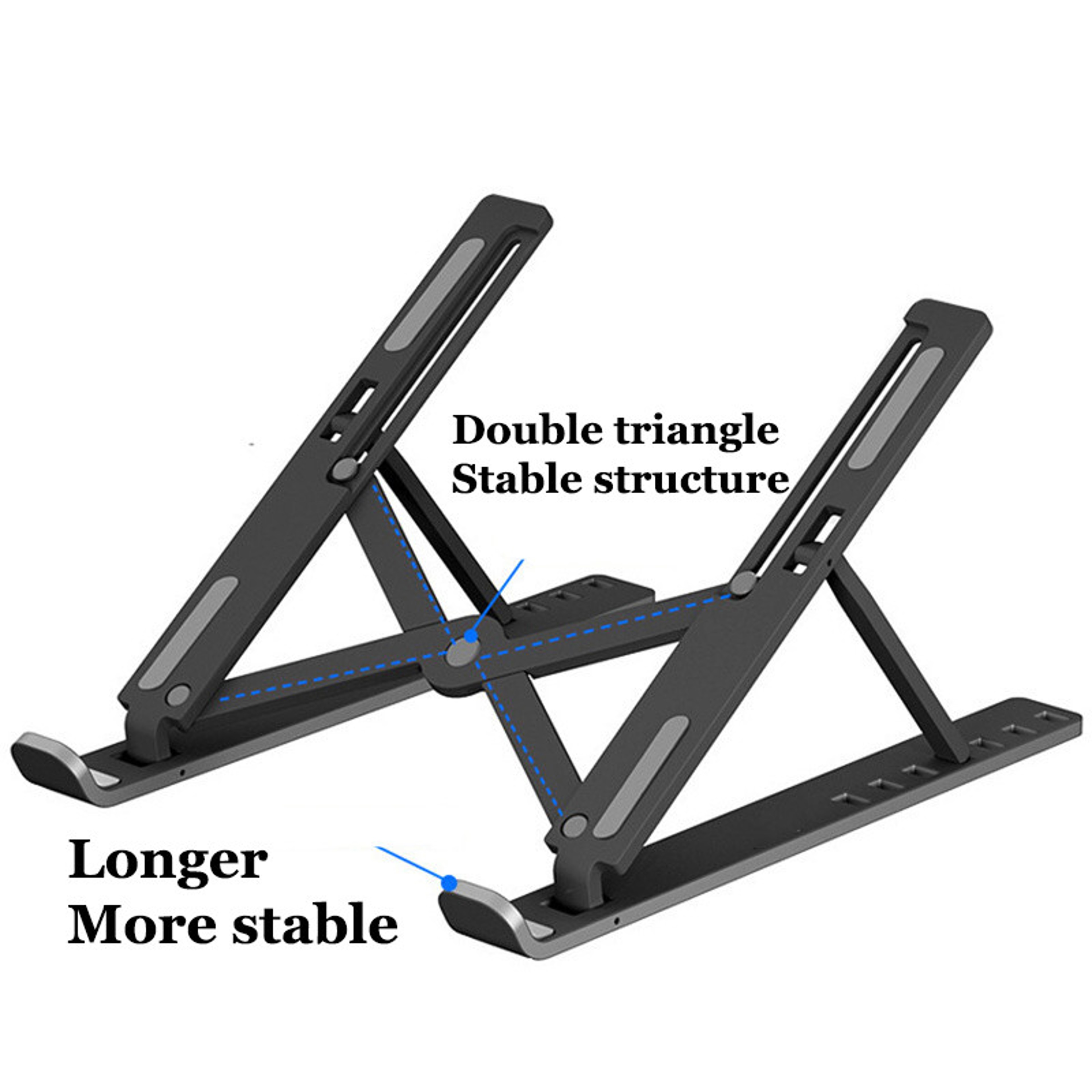Portable Adjustable Laptop Stand Foldable Ergonomic Riser For Laptops And Tablets 5