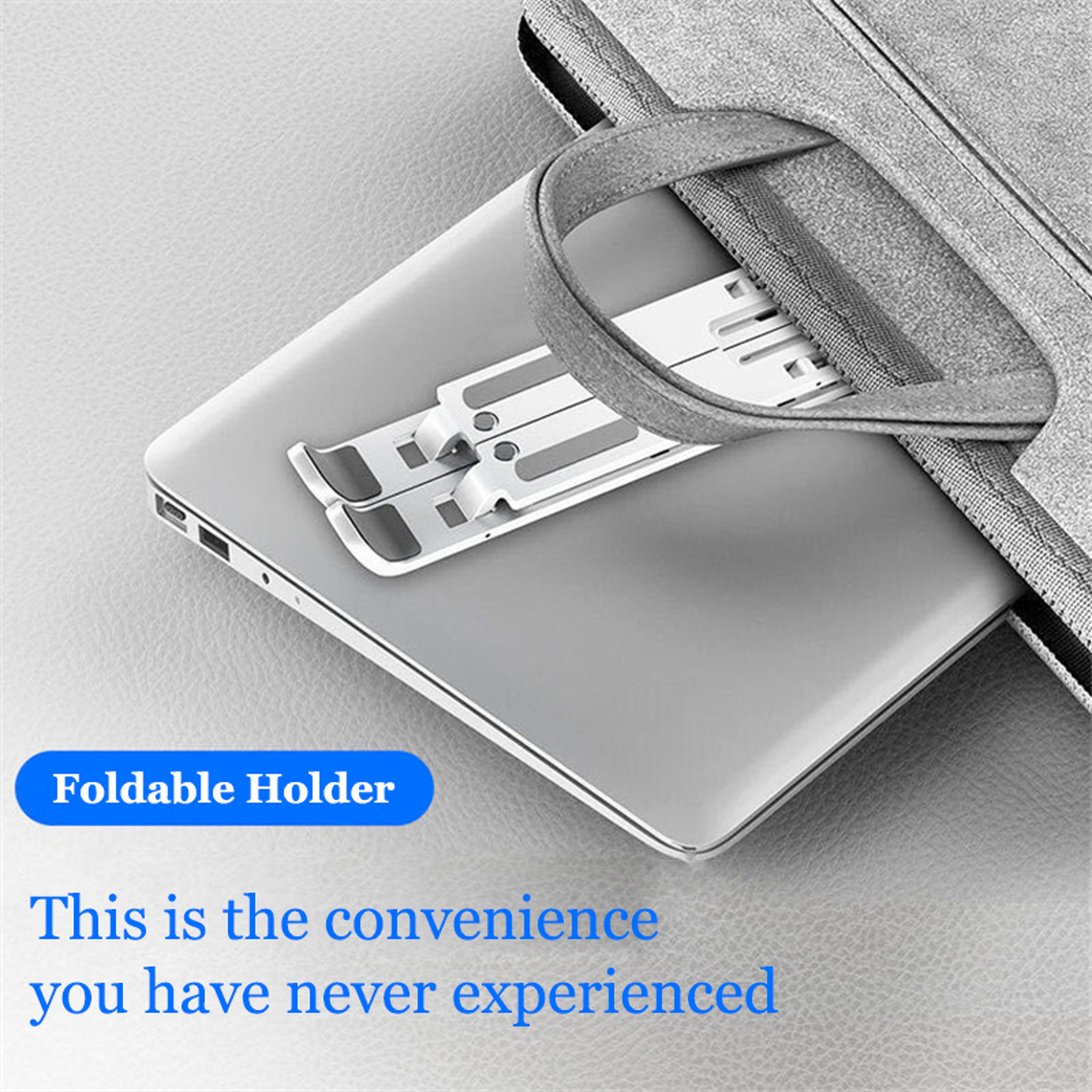 Portable Adjustable Laptop Stand Foldable Ergonomic Riser For Laptops And Tablets 9