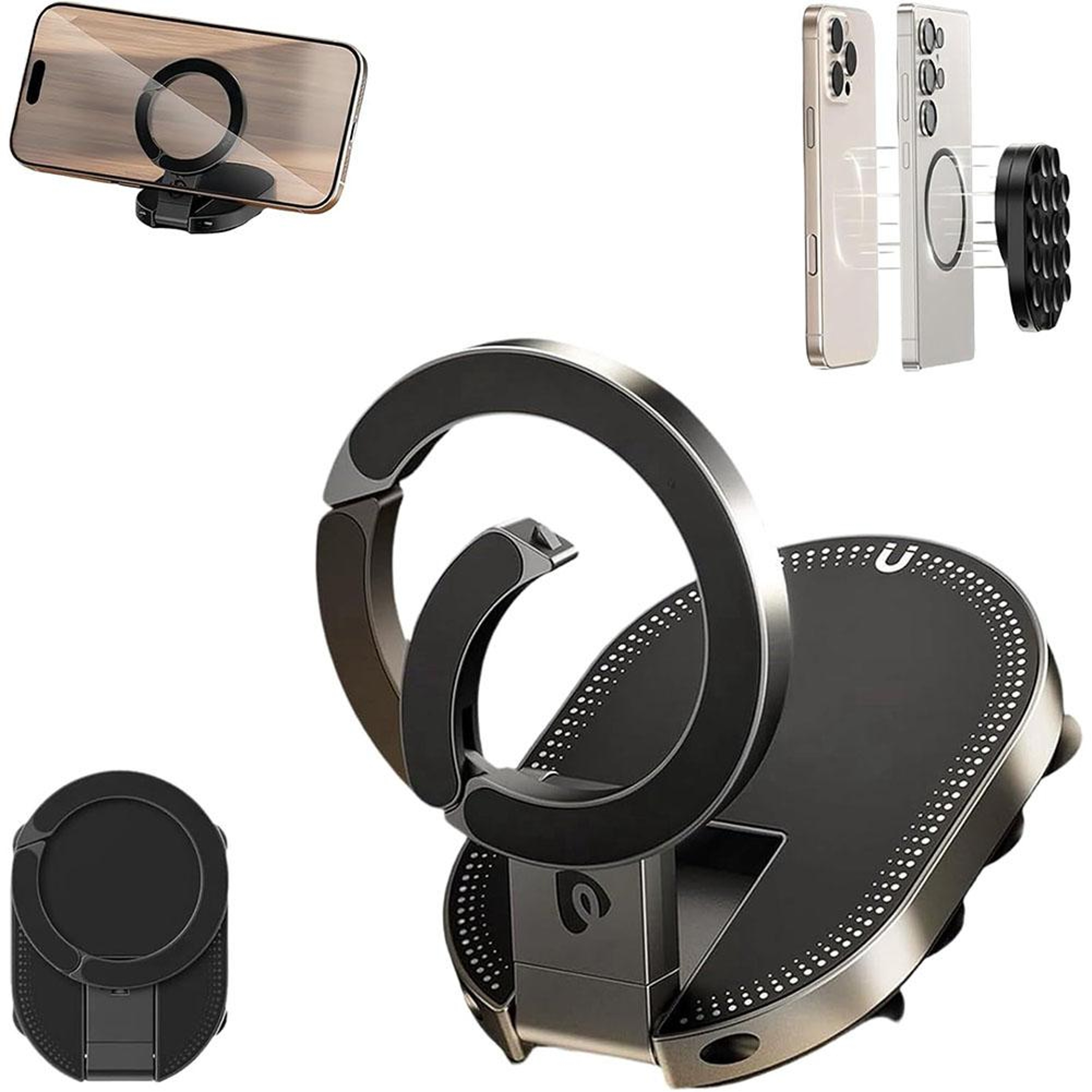 Foldable Magnetic Suction Phone Holder With Rotation 1