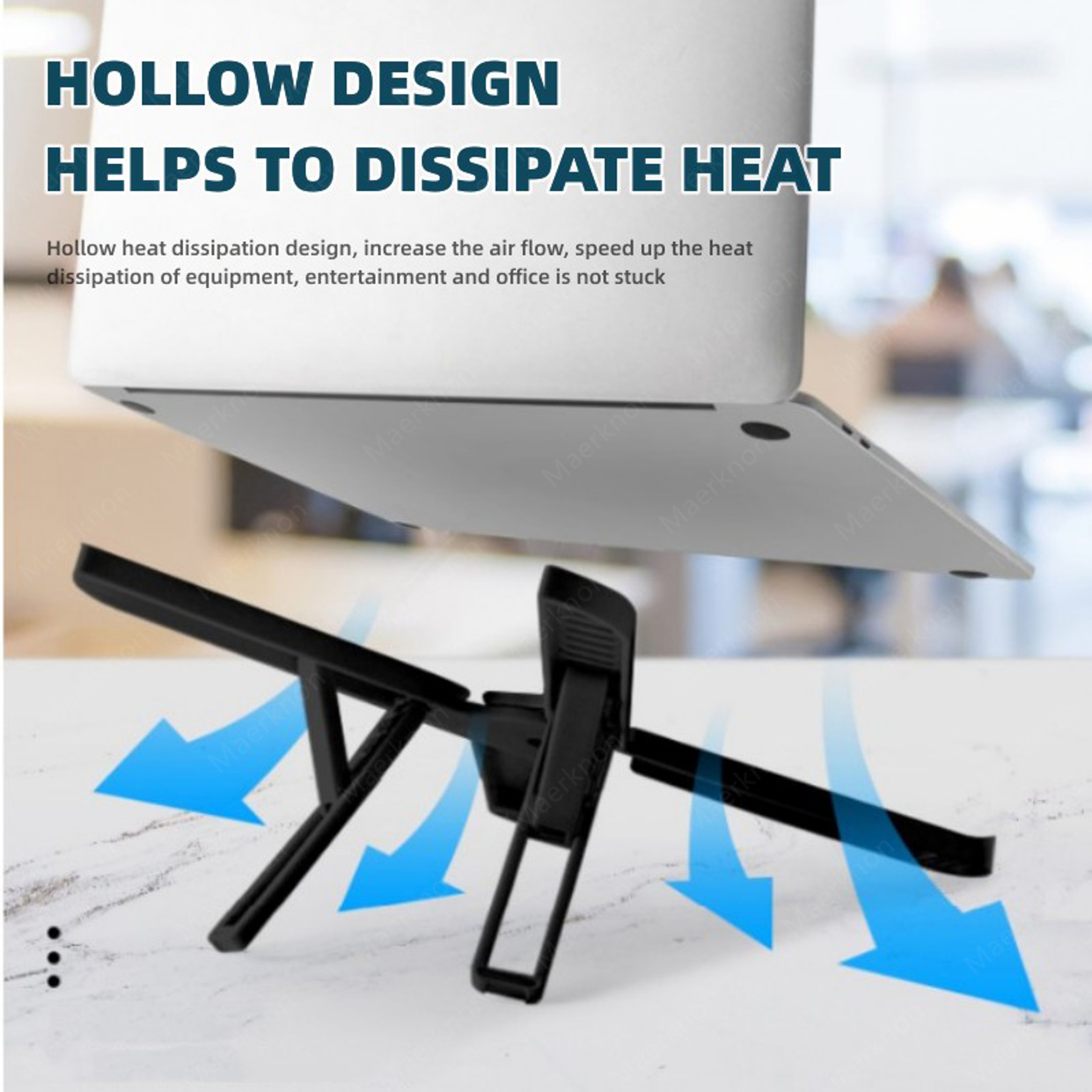 Adjustable Laptop Stand Portable Cooling Notebook Riser 1