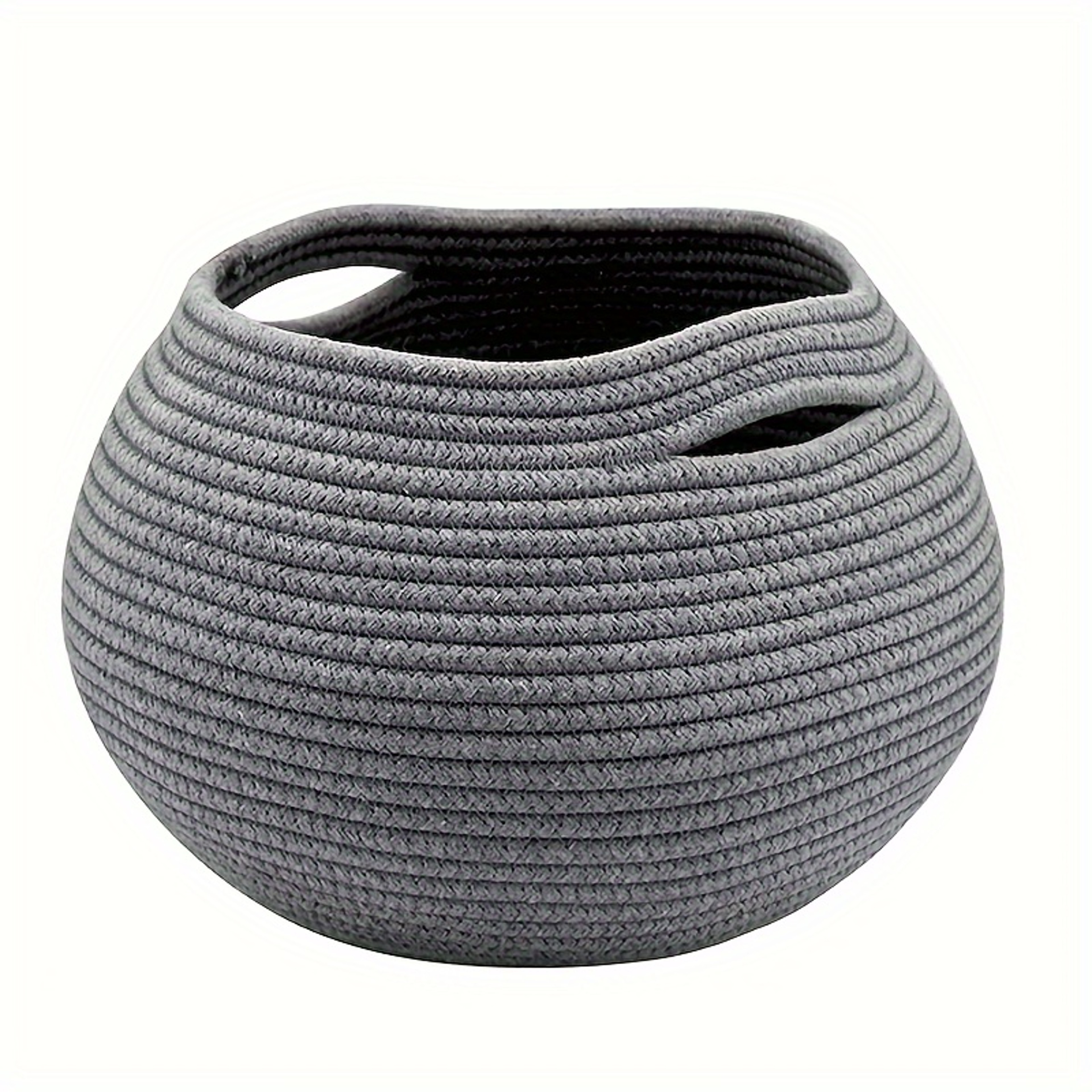 Foldable Cotton Rope Laundry Basket With Handles For Clothes Toys And Home Storage 4